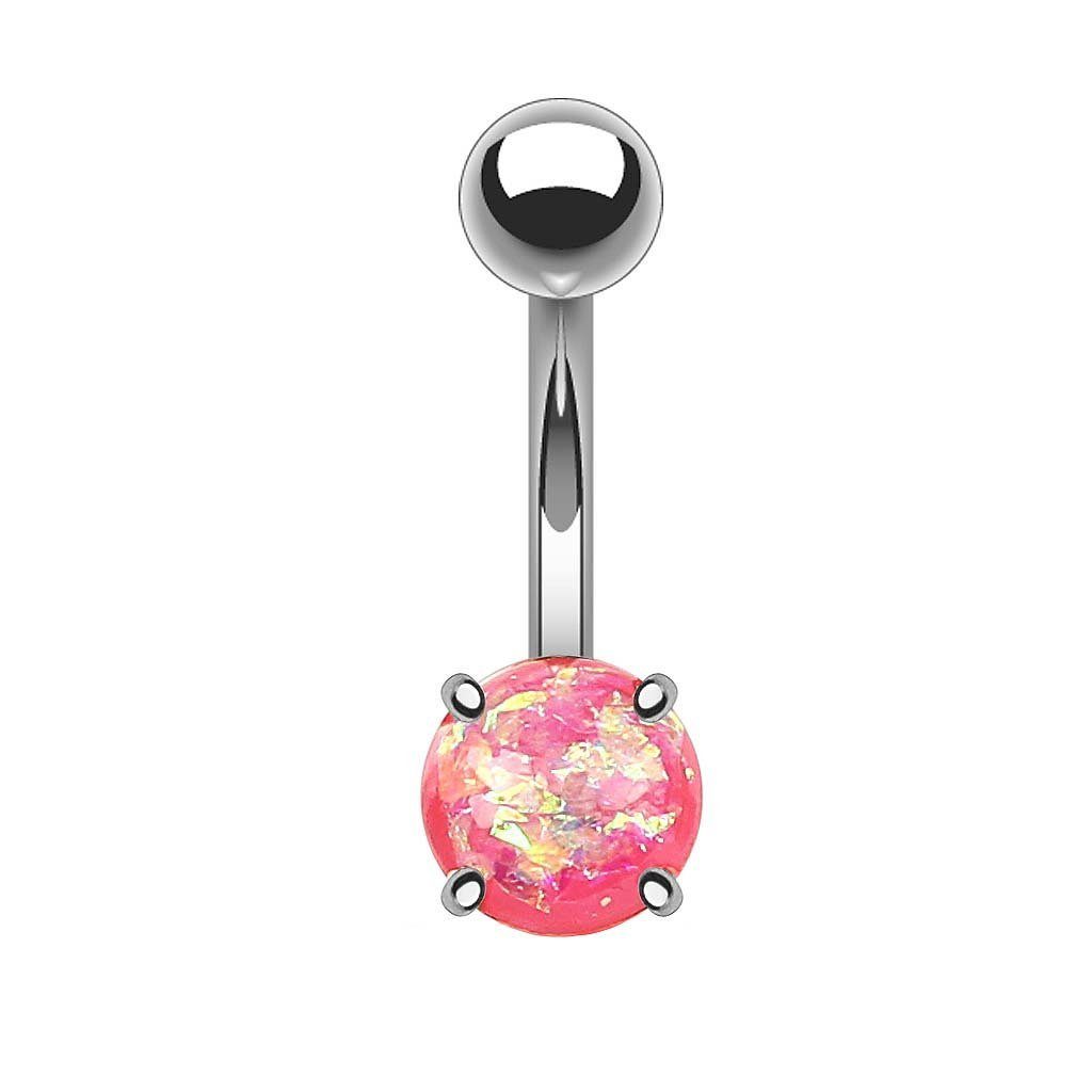 Bauchnabelpiercing Piercing Chirurgenstahl Glitter Opal