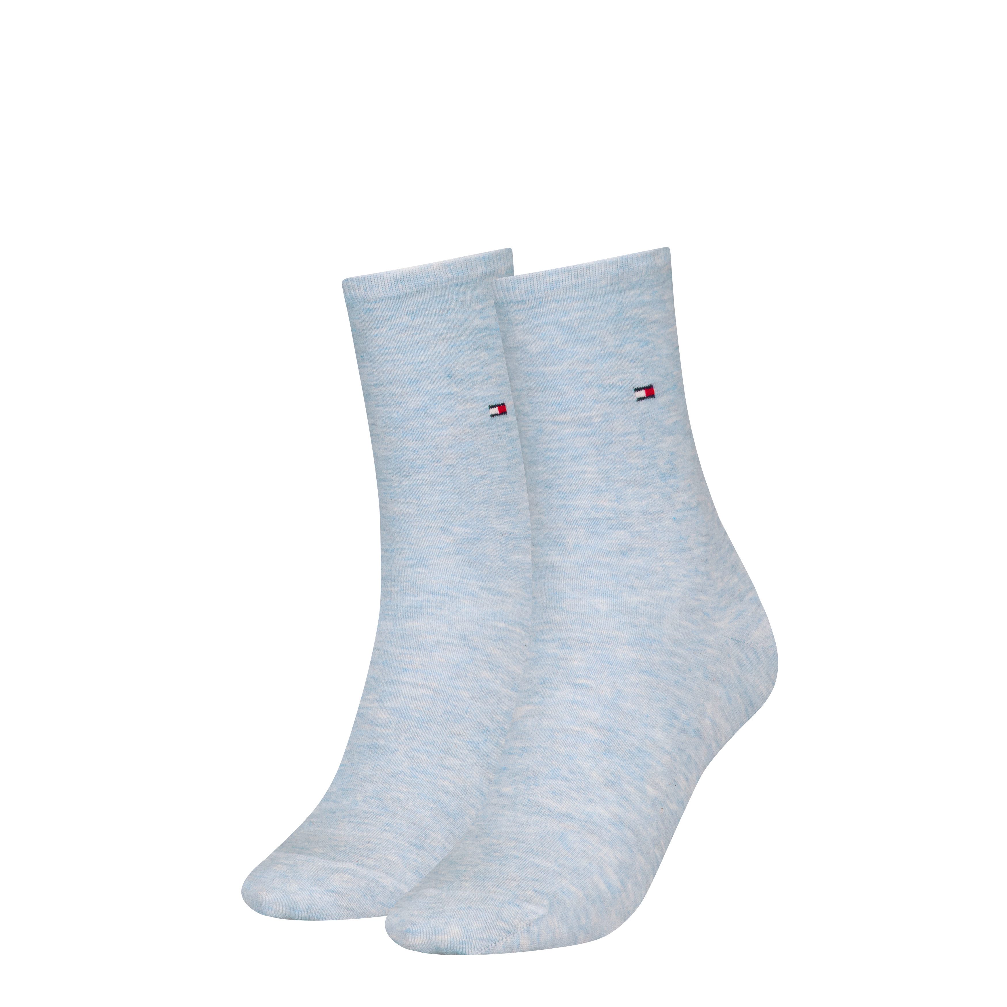 Tommy Hilfiger Socken TH WOMEN SOCK CASUAL 2P (2-Paar, 2 Paar) mit flacher Zehennaht