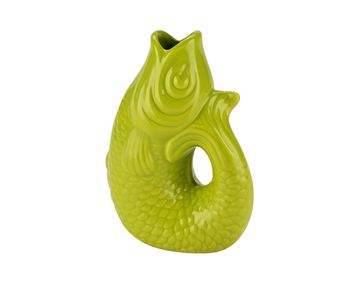 Giftcompany Dekovase Monsieur Carafon Vase / Karaffe Fisch XS lime 0,2l (Vasen)