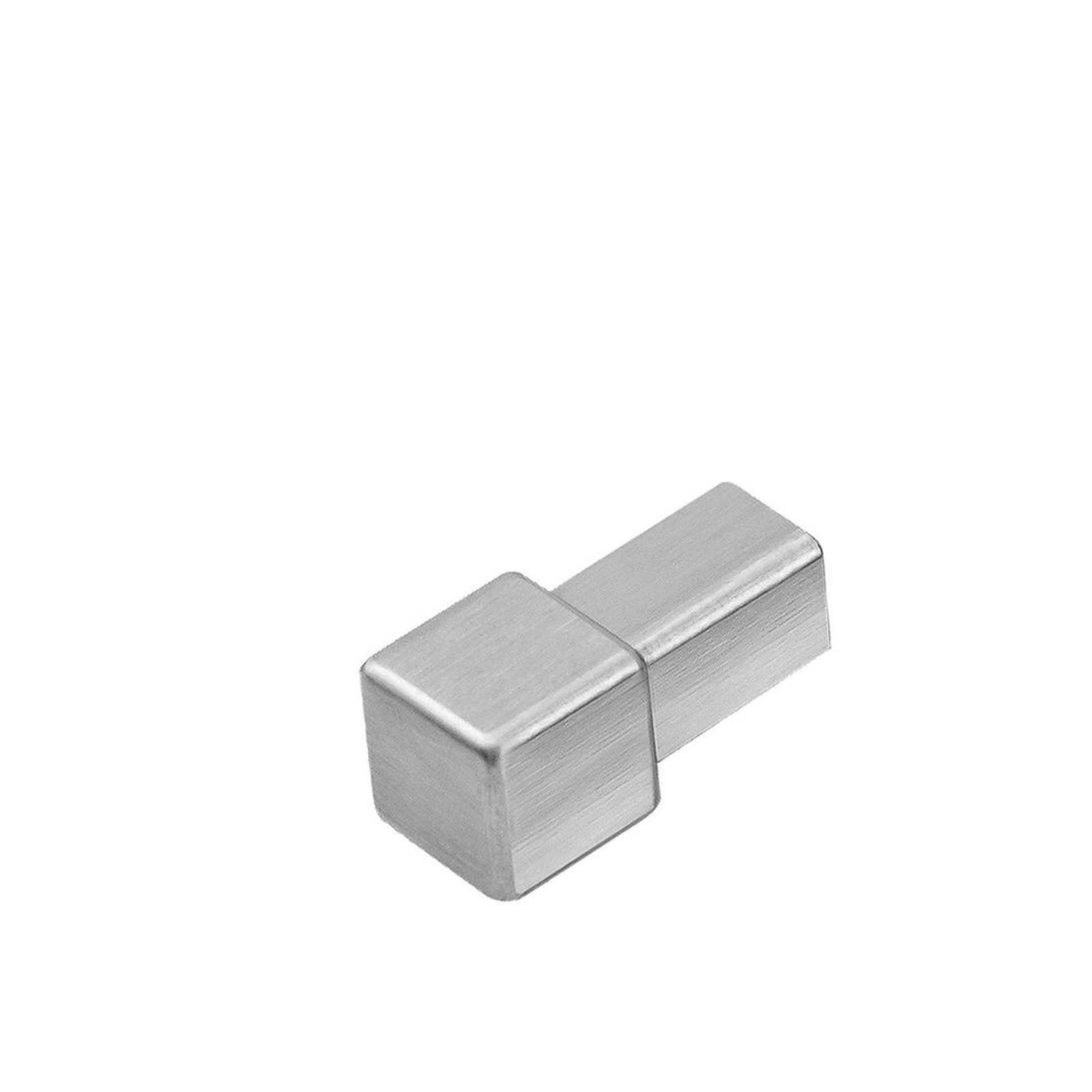 Dural GmbH Profil 1 Stück Außen-/ Innenecke DURAL LARGO LAC 972-B-DC gebürstet H=9 mm, gebürstet (Feinschliff), silber, für Quadratprofil, Fliesen