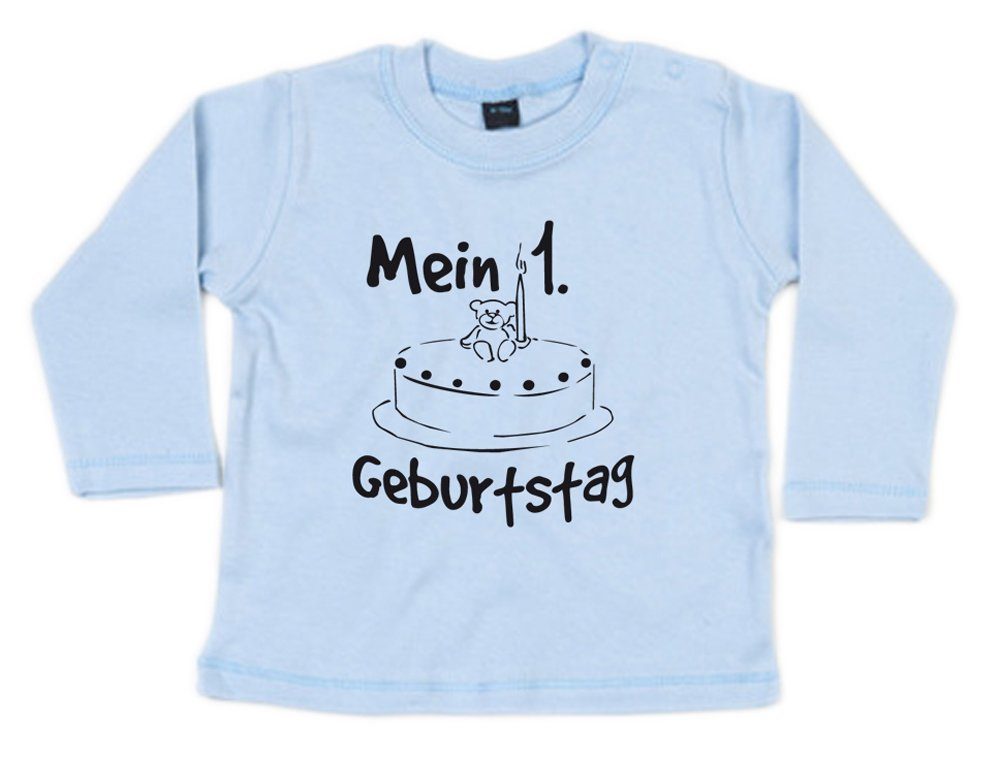 ᐅ Ggraphics Longsleeve Mein 1. Geburtstag Baby Sweater, Baby
