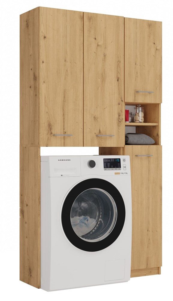 MAGOWA Waschmaschinenumbauschrank Badezimmer-Schrank-Set – Säulenregal + günstig online kaufen