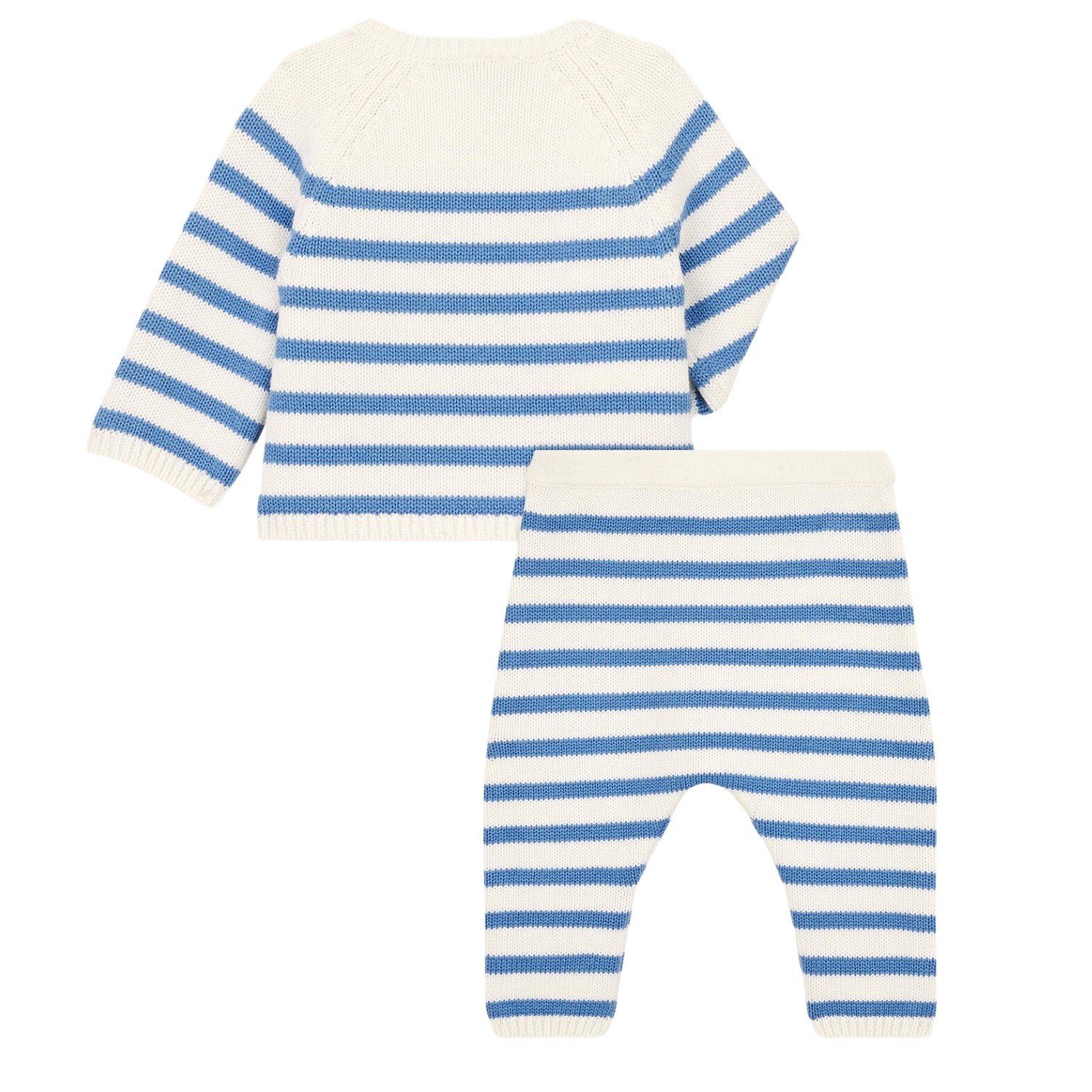 Cardigan Hose Baby-Set aus und Petit Bateau Hose Bateau Petit & 2-teiliges Shirt