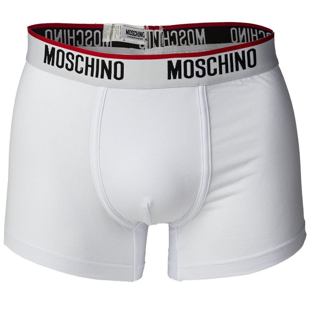 Moschino Weiß Pack Boxer Pants, Cotton Unterhose, Shorts Herren 3er -