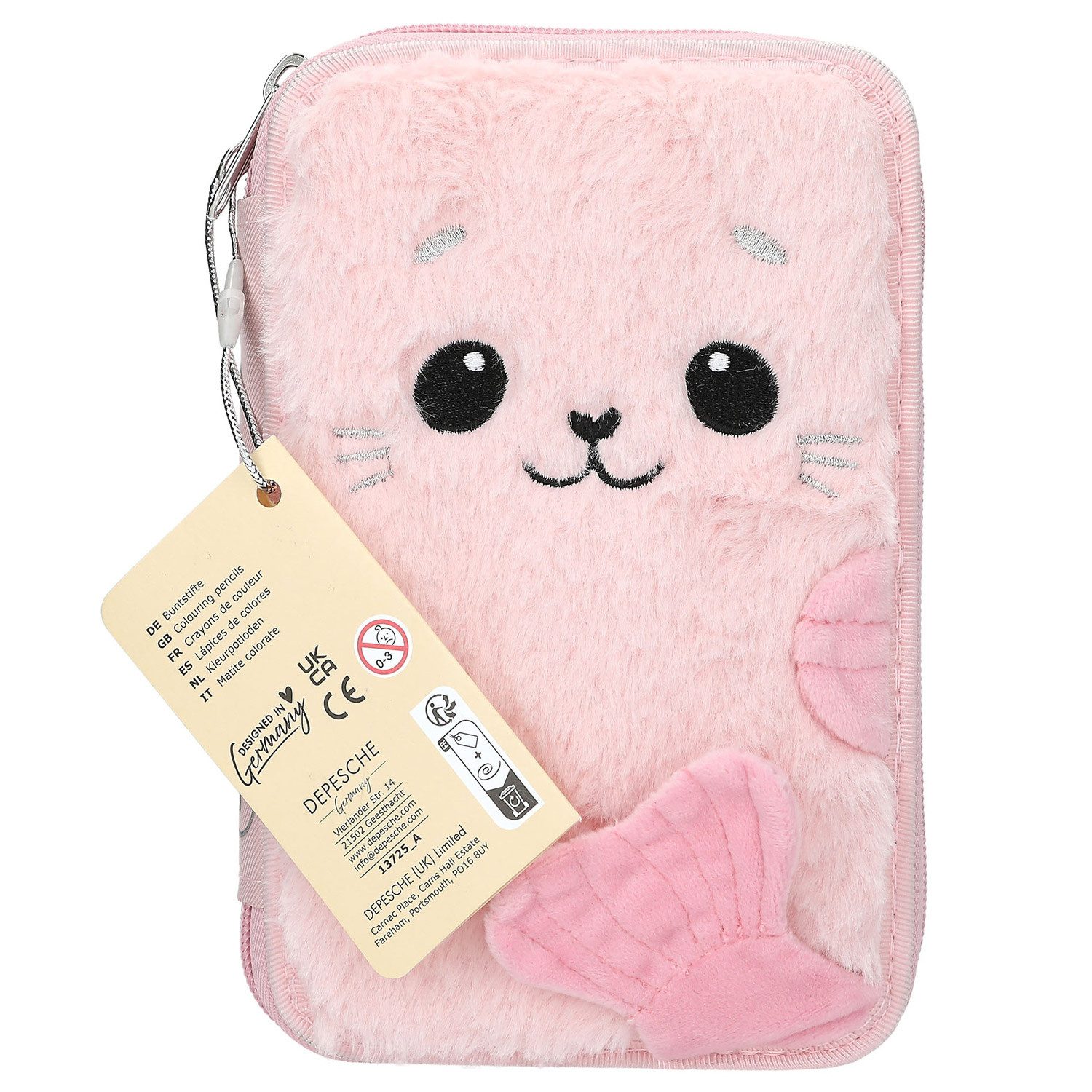 Depesche Geldbörse Depesche 2-Fach Federtasche Princess Mimi ROBBY pink günstig online kaufen