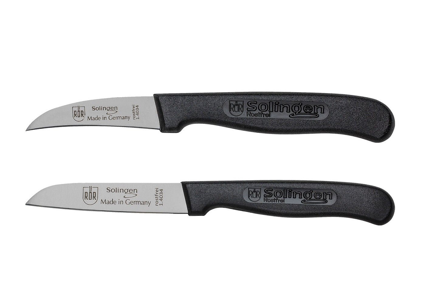 RÖR Messer-Set 10164-2, Schäl-/Küchenmesser Set 2-teilig, einfache Handhabung, perfekt für jede Küche - Made in Solingen