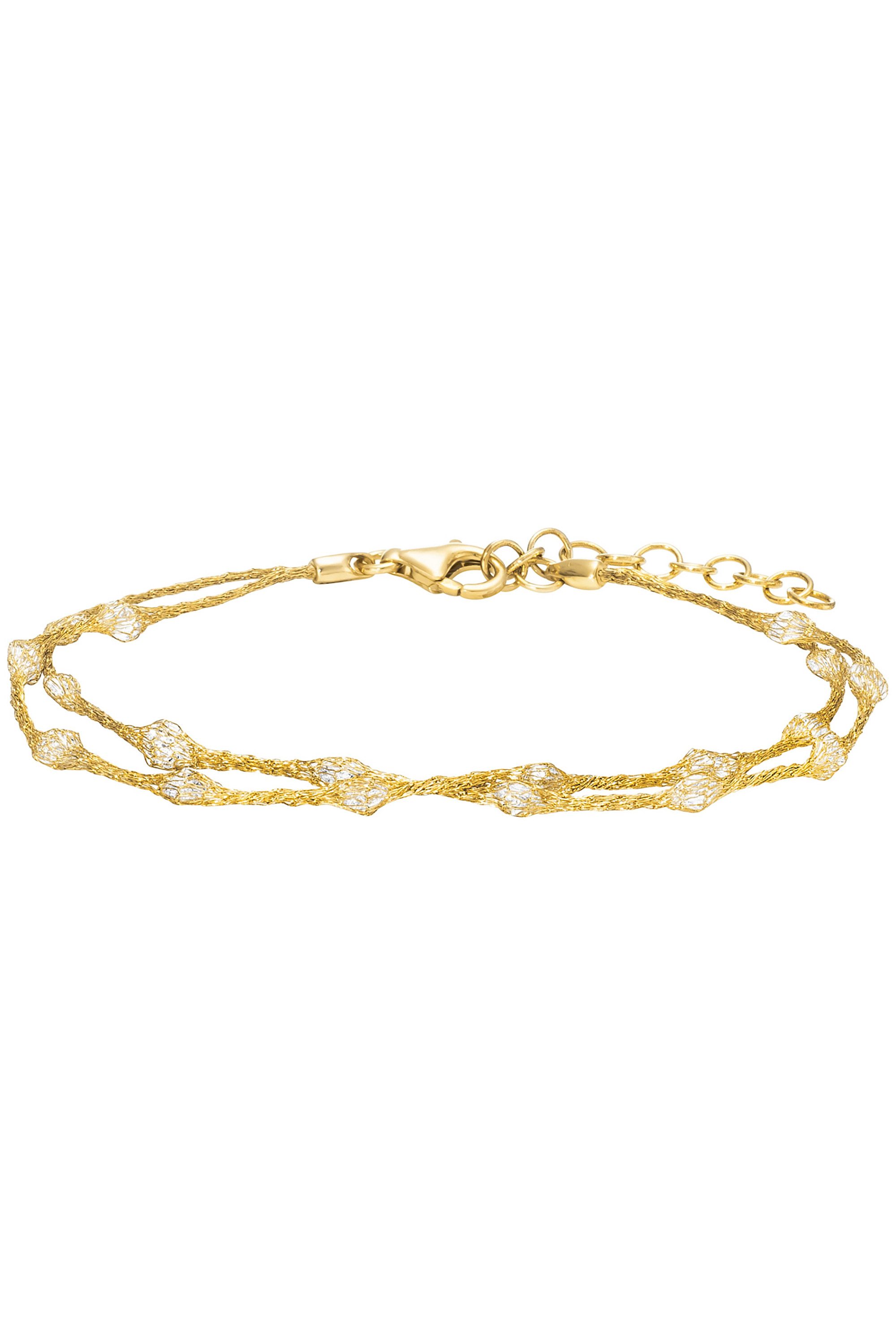 Julie Julsen Armband 925/- Sterling Silber vergoldet 19,5 cm Zirkonia