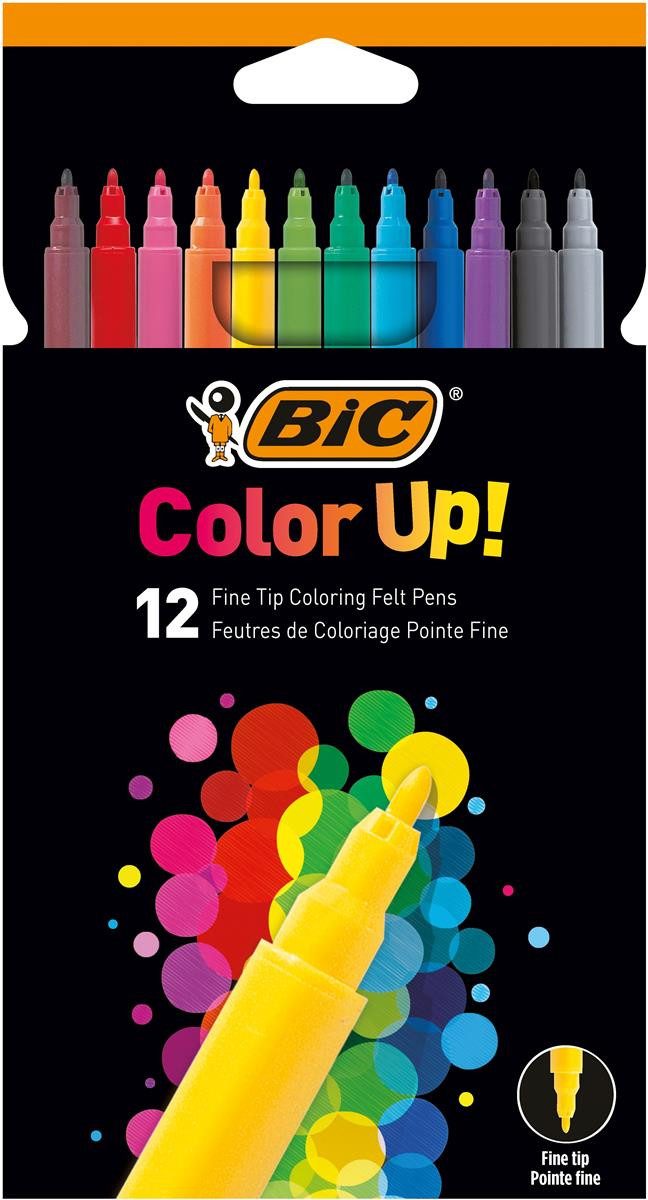 BIC Filzstift Faserschreiber 12ST Color Up sort.