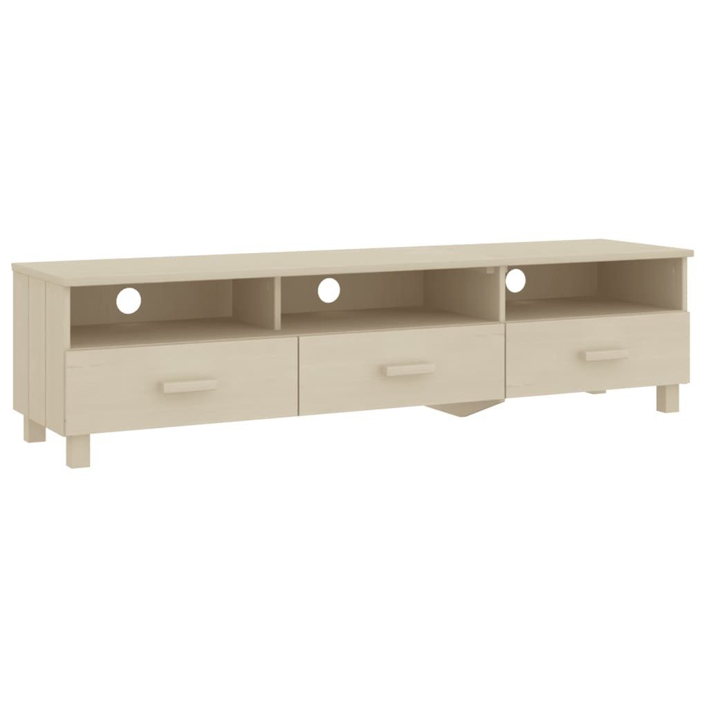 vidaXL TV-Schrank TV-Schrank HAMAR Honigbraun 158x40x40 cm Massivholz Kiefer (1-St)
