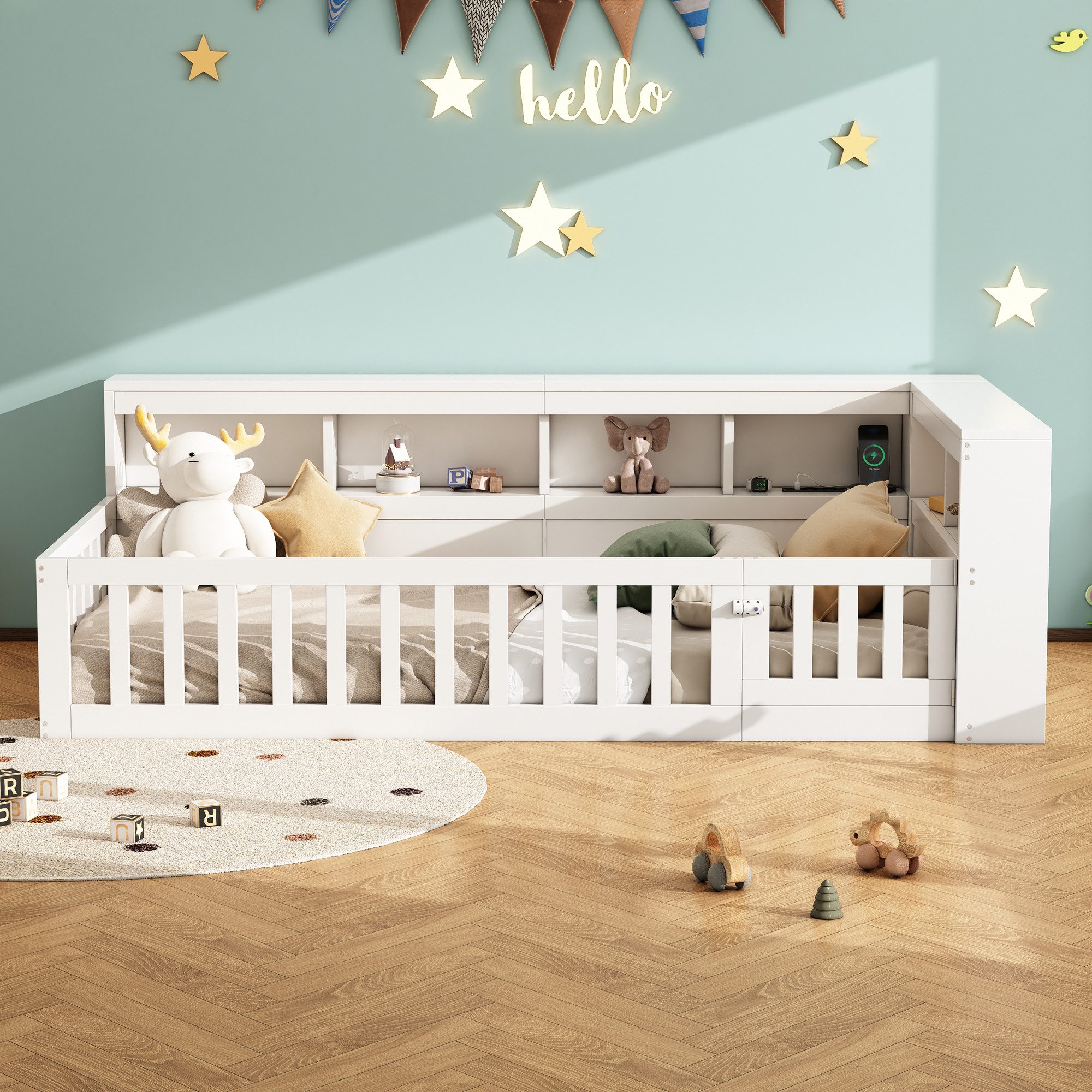 Flieks Holzbett, Kinderbett Daybett 90x200cm mit günstig online kaufen