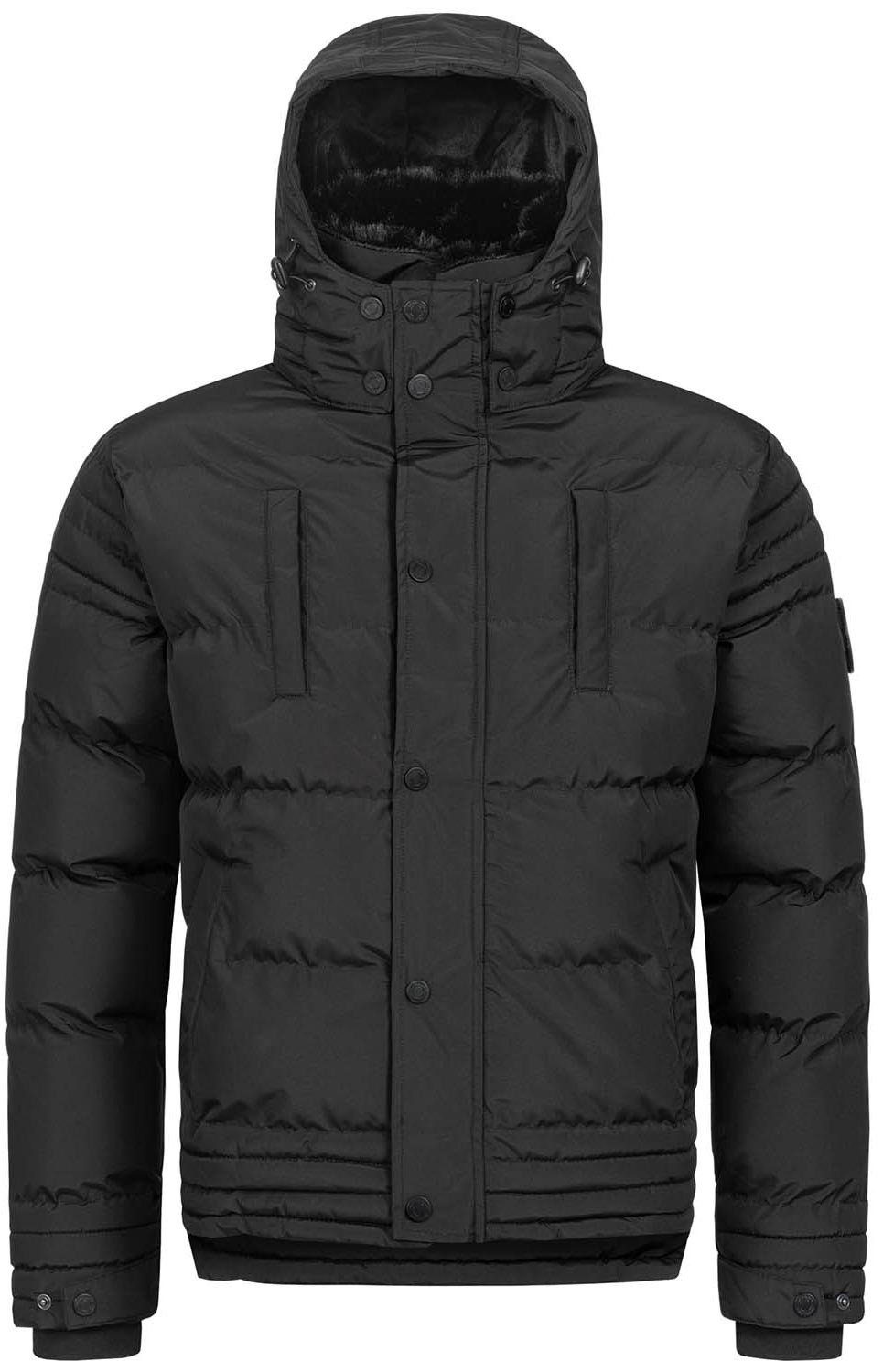 Alessandro Salvarini Winterjacke ASFabiano mit warmem Teddyfell und abnehmbarer Kapuze