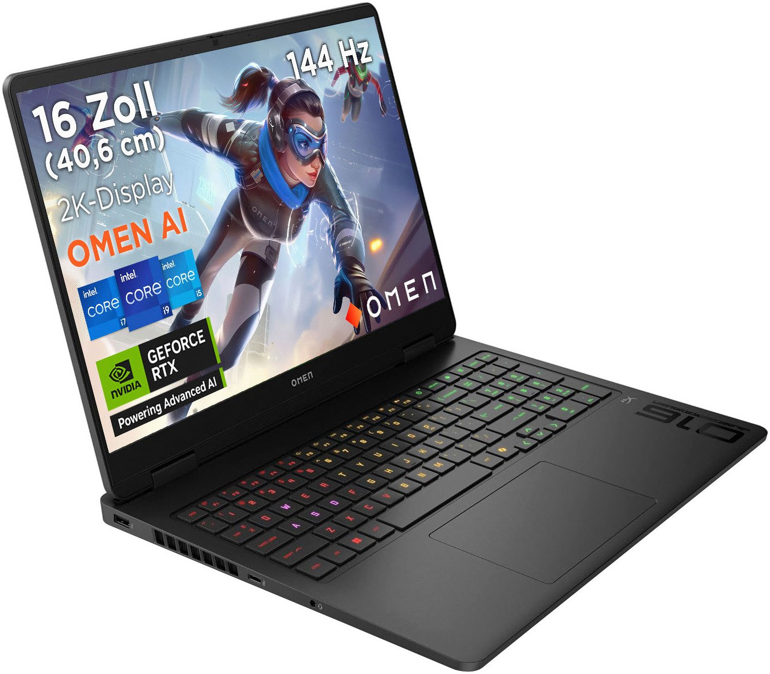 HP OMEN 16-am Intel Gaming-Notebook (40,6 cm/16 Zoll, Intel Ultra 7 255H, GeForce RTX 5060, 2000 GB SSD)
