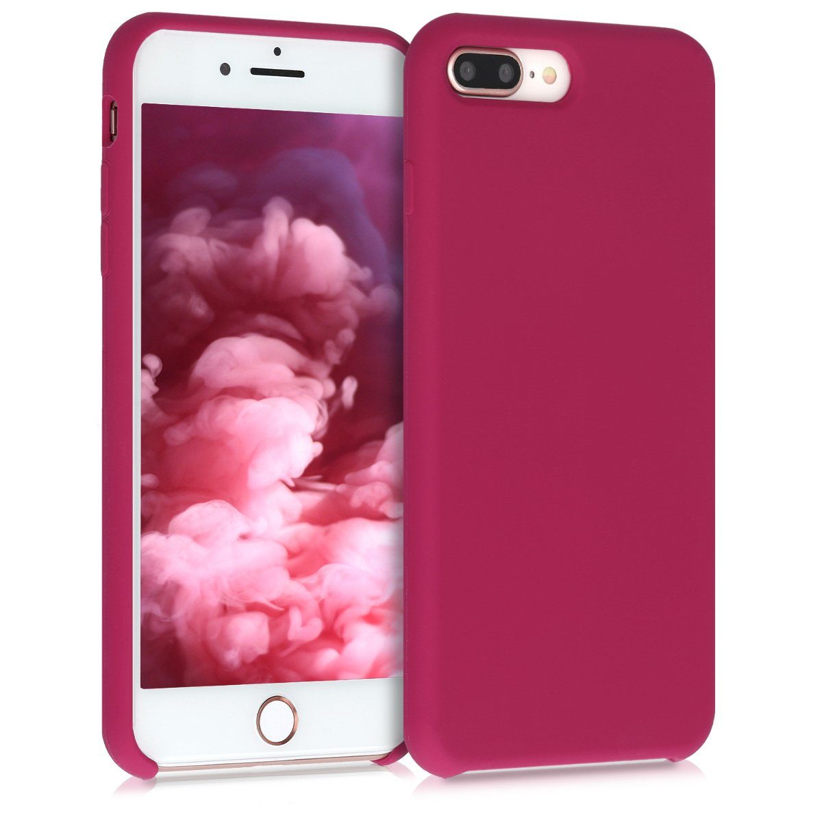 kwmobile Handyhülle Handyhülle für Apple iPhone 7 Plus / 8 Plus Hülle, Weiches Handy Silikon Case - Schutzhülle Cover