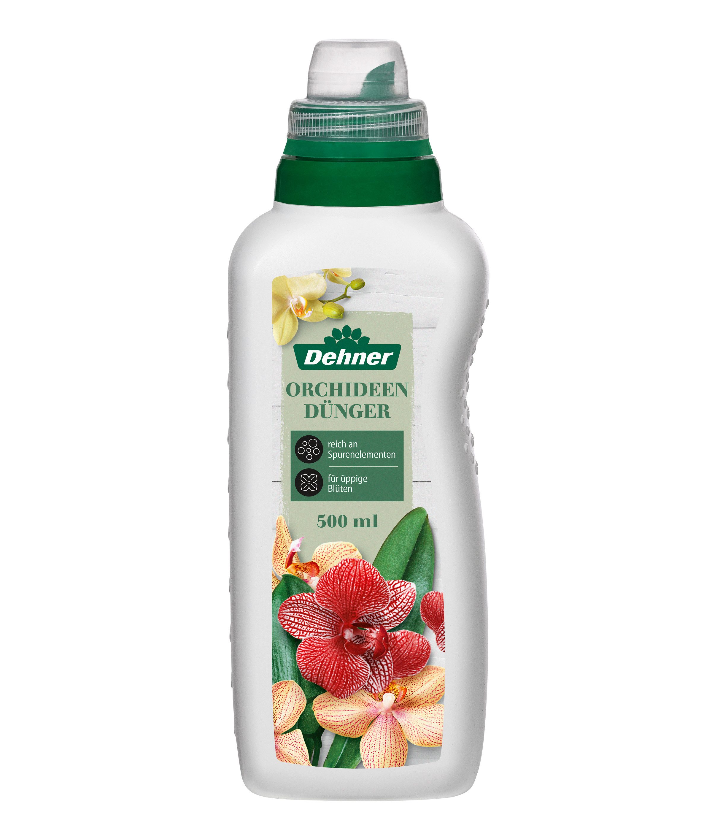 Dehner Blumendünger Orchideendünger, hochwertiger NPK-Dünger, 500 ml, für ca. 100 l, Flüssigdünger, organisch mit Spurennährstoffen