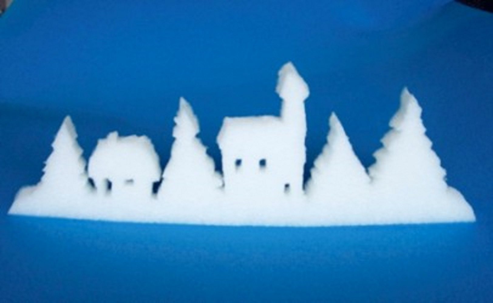 Erwin Hennecken GmbH Fensterdekoration Winterdeko SCHNEE-DORF. 60x21cm. Aus günstig online kaufen