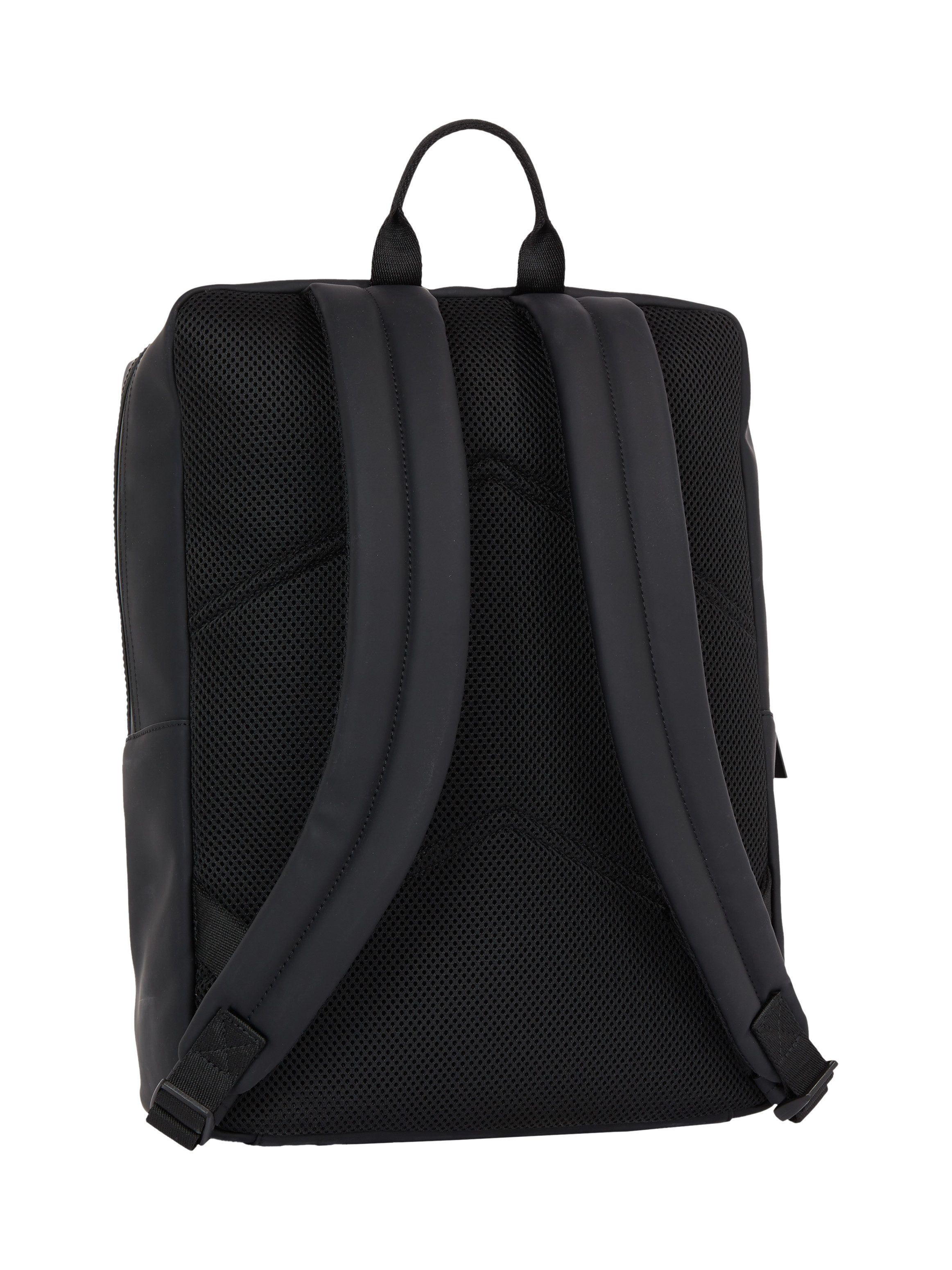 Calvin Klein Cityrucksack CK ESSENTIAL SQUARED BP RUB, Freizeitrucksack, Freizeit-Bag mit Reißverschluss-Vortasche
