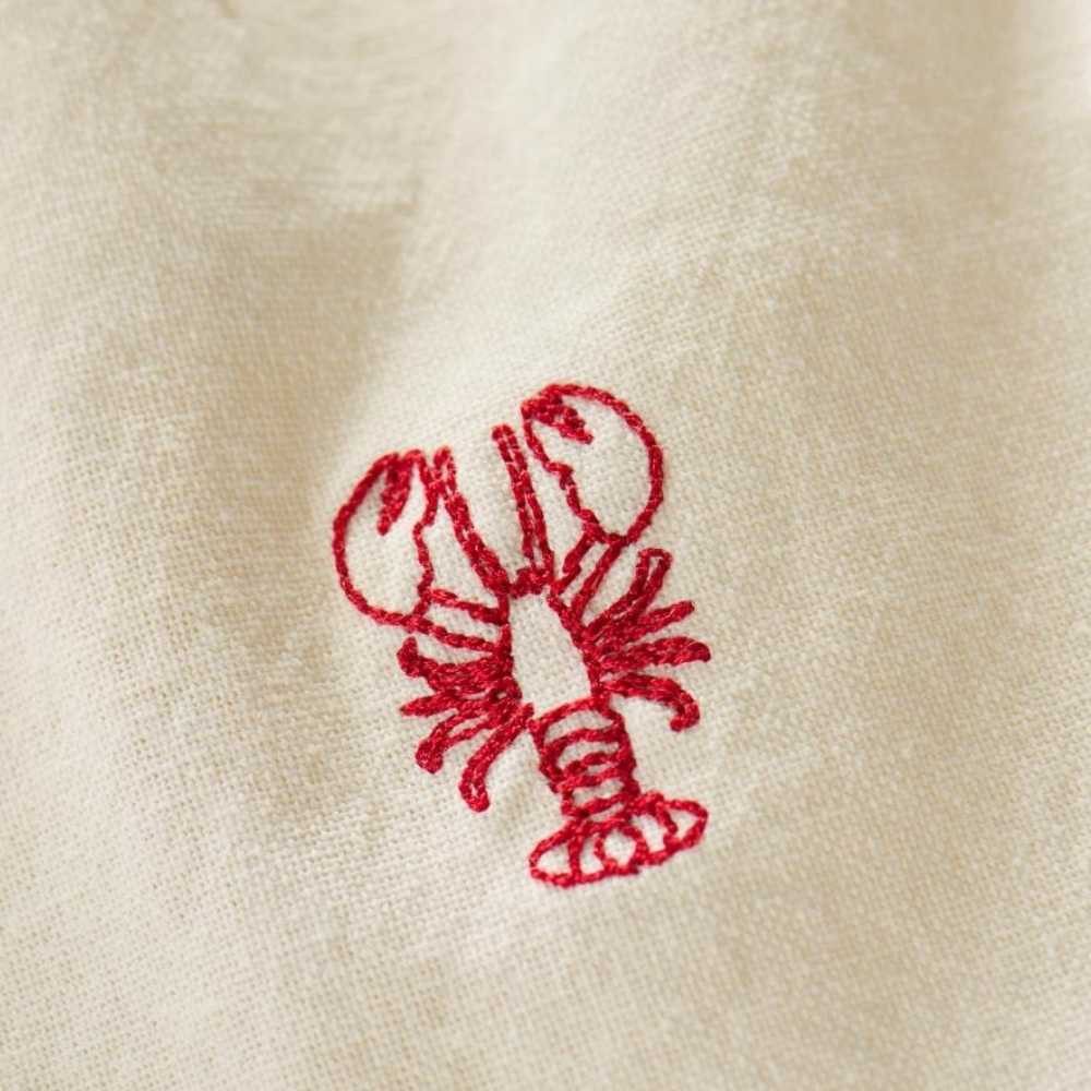 Ib Laursen Stoffserviette IB Laursen Stoffserviette ATLANTIS Creme Weiß mit HUMMER