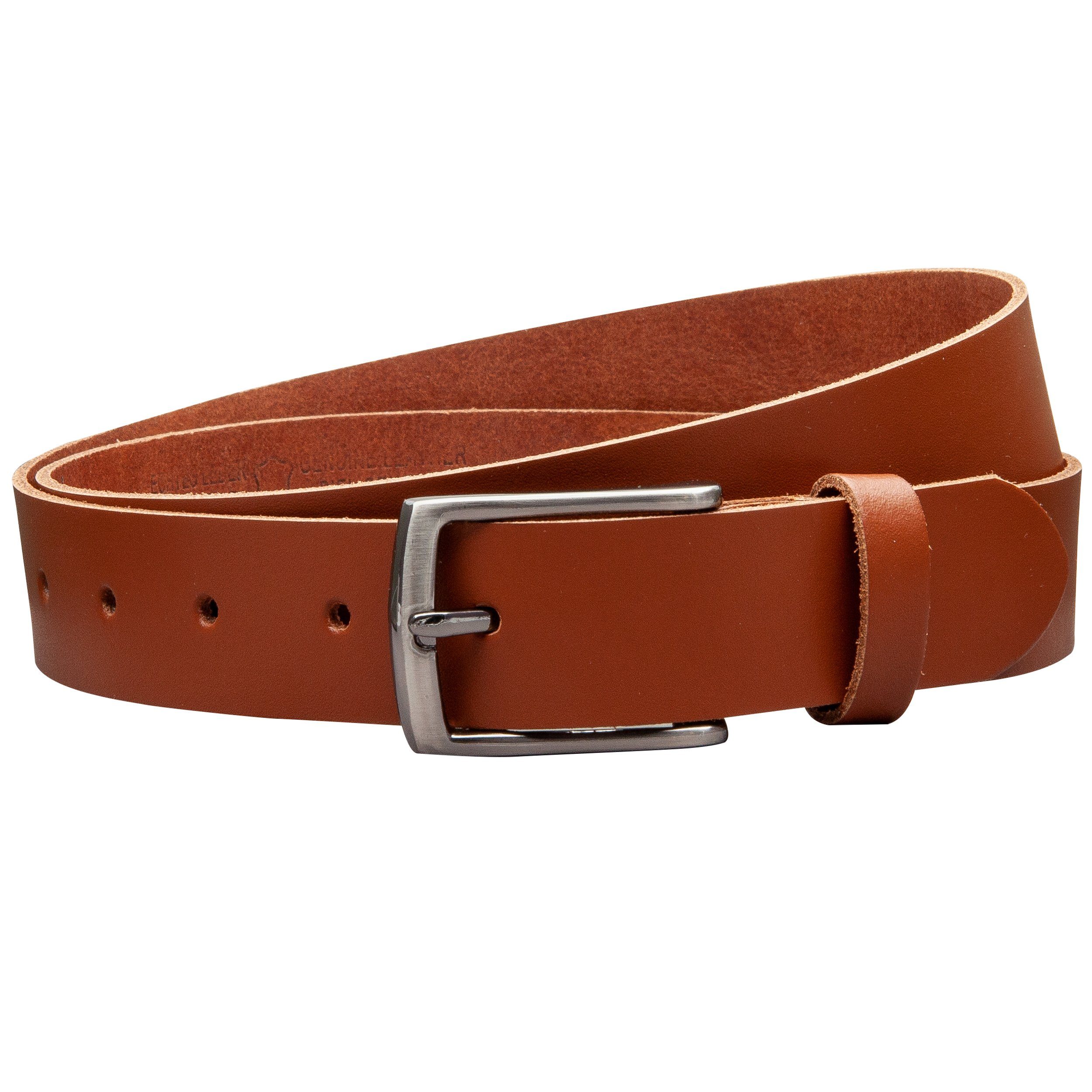 COLOGNEBELT Ledergürtel OM310-SL-Cognac MADE IN GERMANY, Cognac Kürzbar, 10 günstig online kaufen
