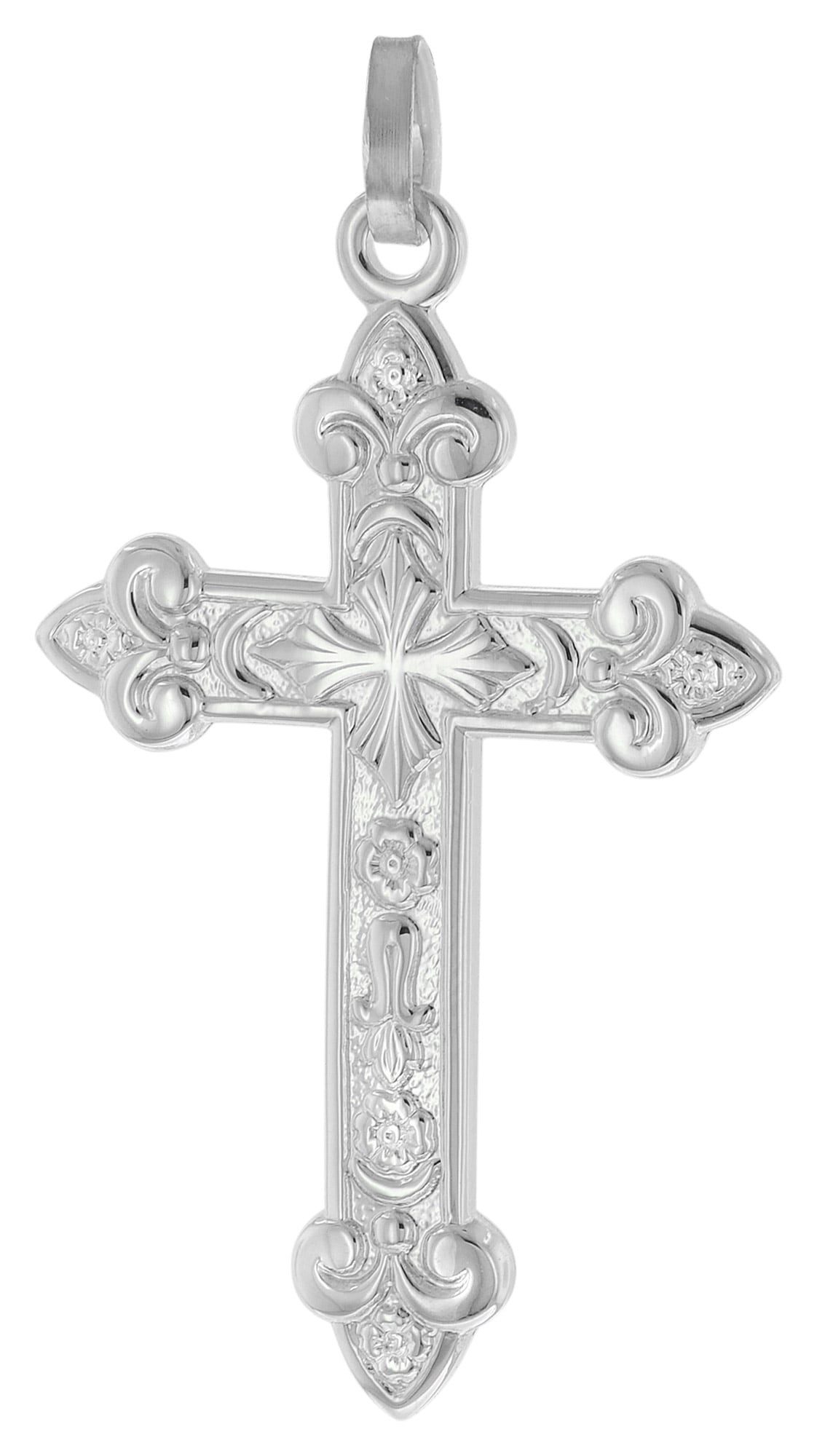 trendor Kreuzanhänger Herren-Orthodoxes Silber 925 35 mm