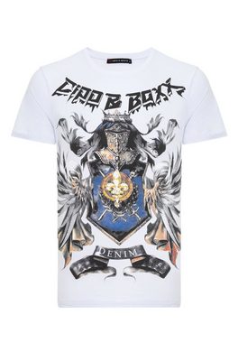 Cipo & Baxx T-Shirt mit coolem Markenprint
