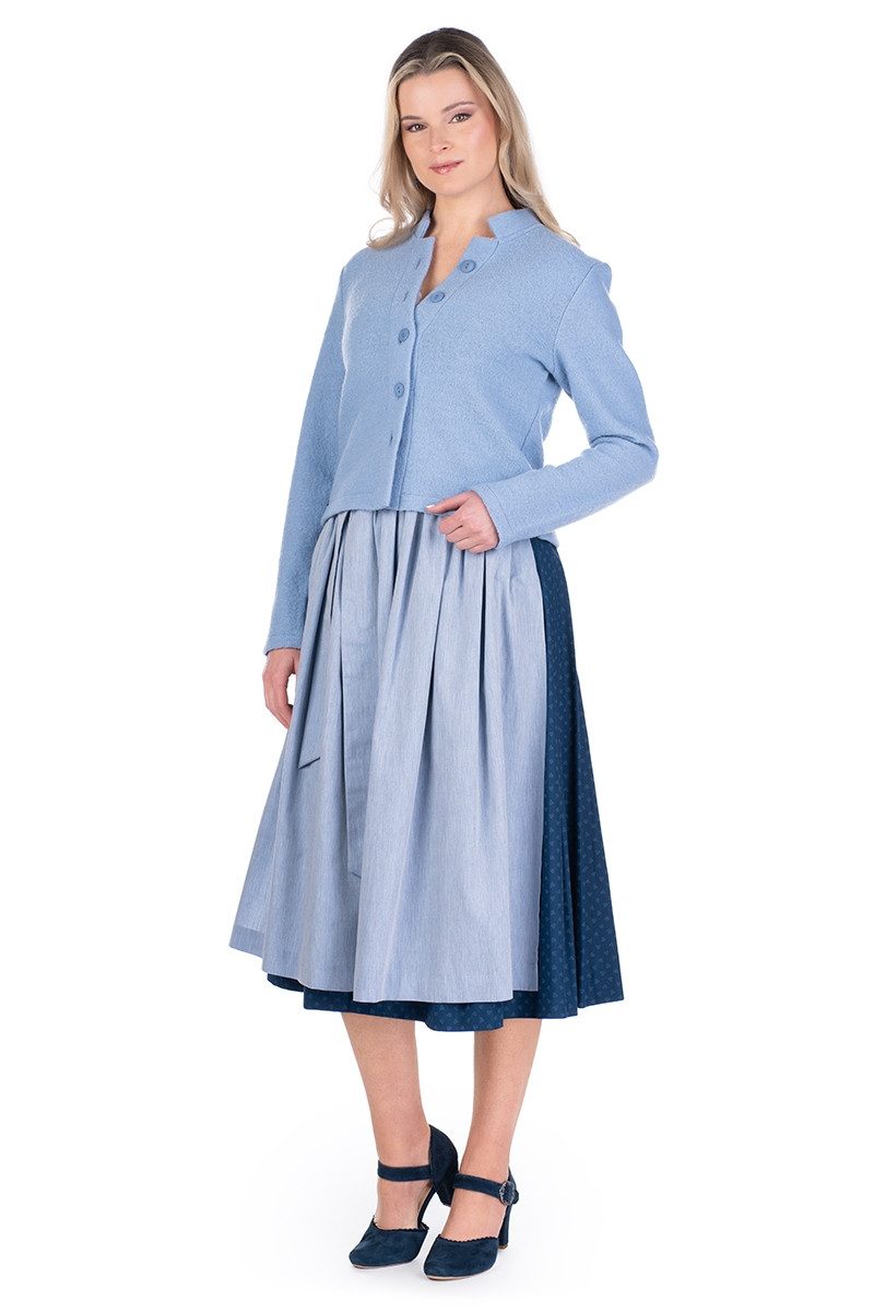 Trachtenjanker Walkjacke Damen - GERLOS - hellblau