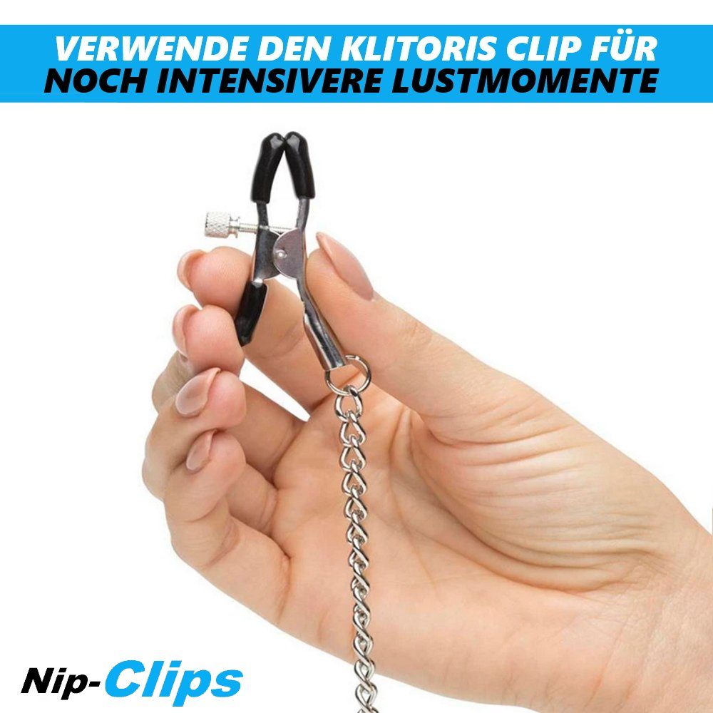 Clamps Clip Metallkette Klitoris, Nippelklemmen Nippelklemmen Sexspielzeug SM MAVURA NipClips Nipple BDSM