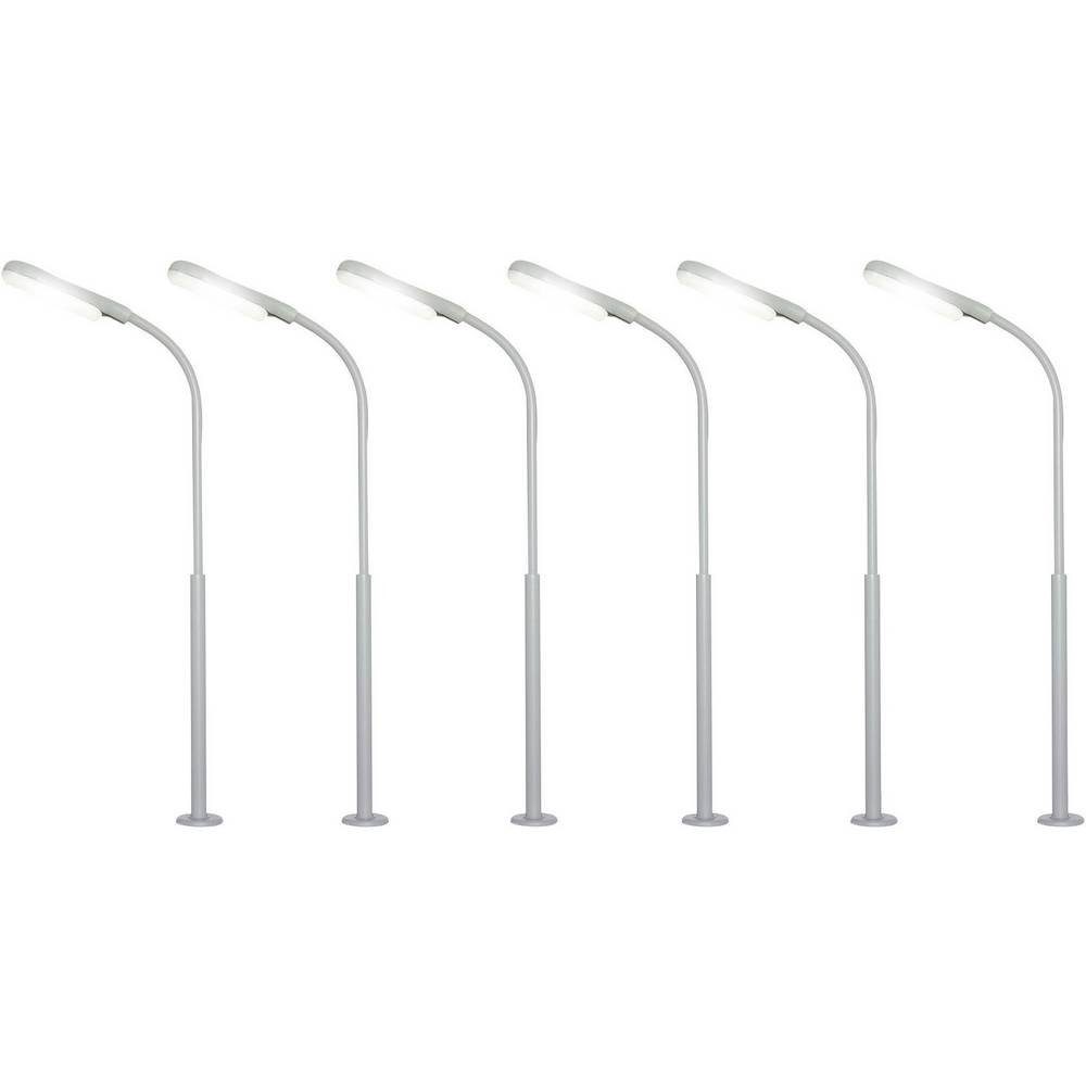 Modelleisenbahn-Signal H0 6er Set Peitschenleuchten