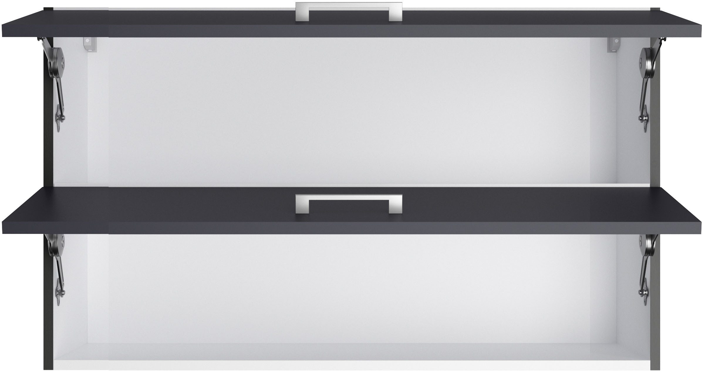 KOCHSTATION Klapphängeschrank KS-Milan Klapphängeschrank 100 cm, matte oder hochglänzende Fronten – Bild 3 von 5
