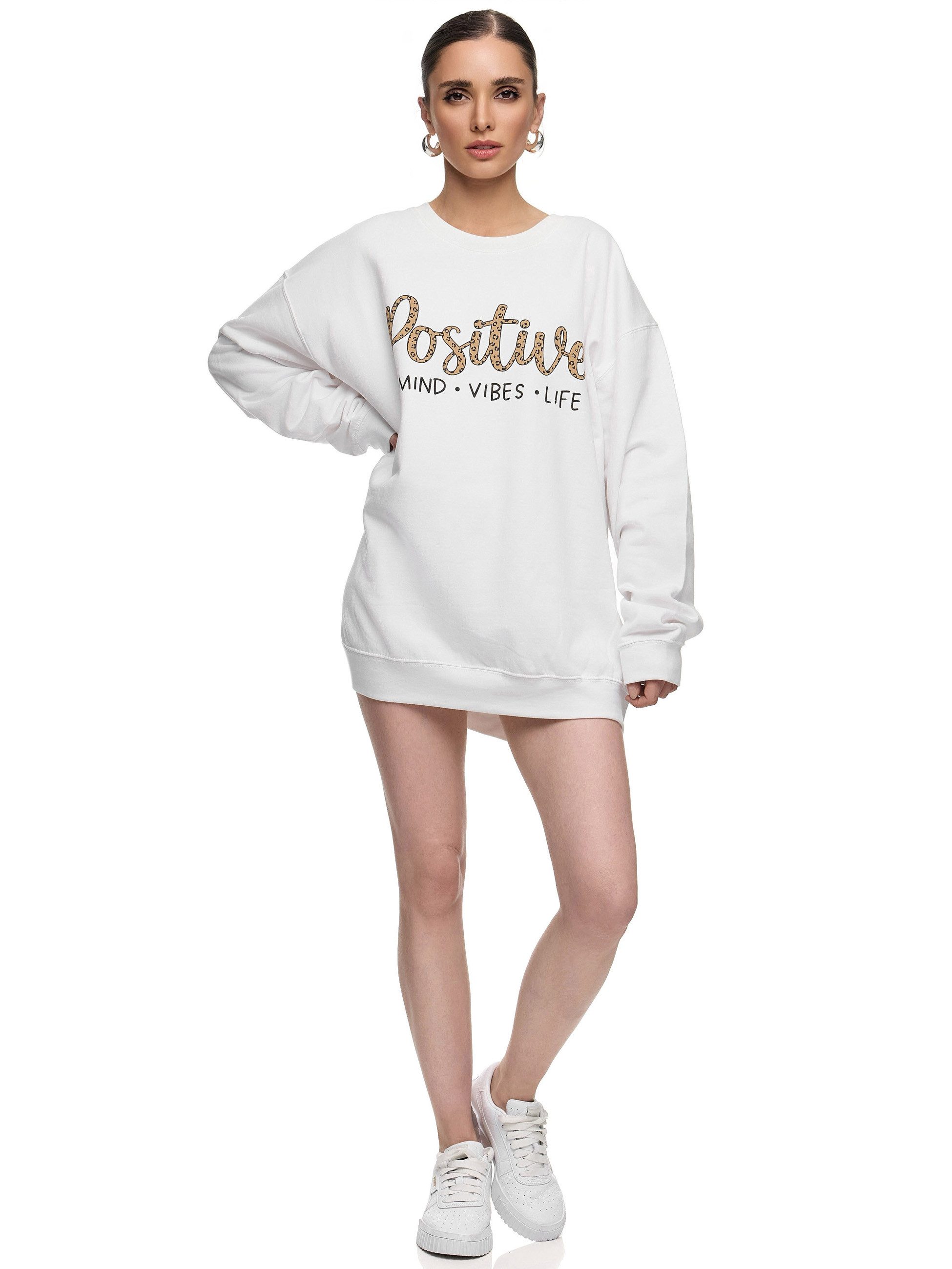 Worldclassca Sweatshirt Worldclassca Oversized Sweatshirt POSITIVE Print La günstig online kaufen