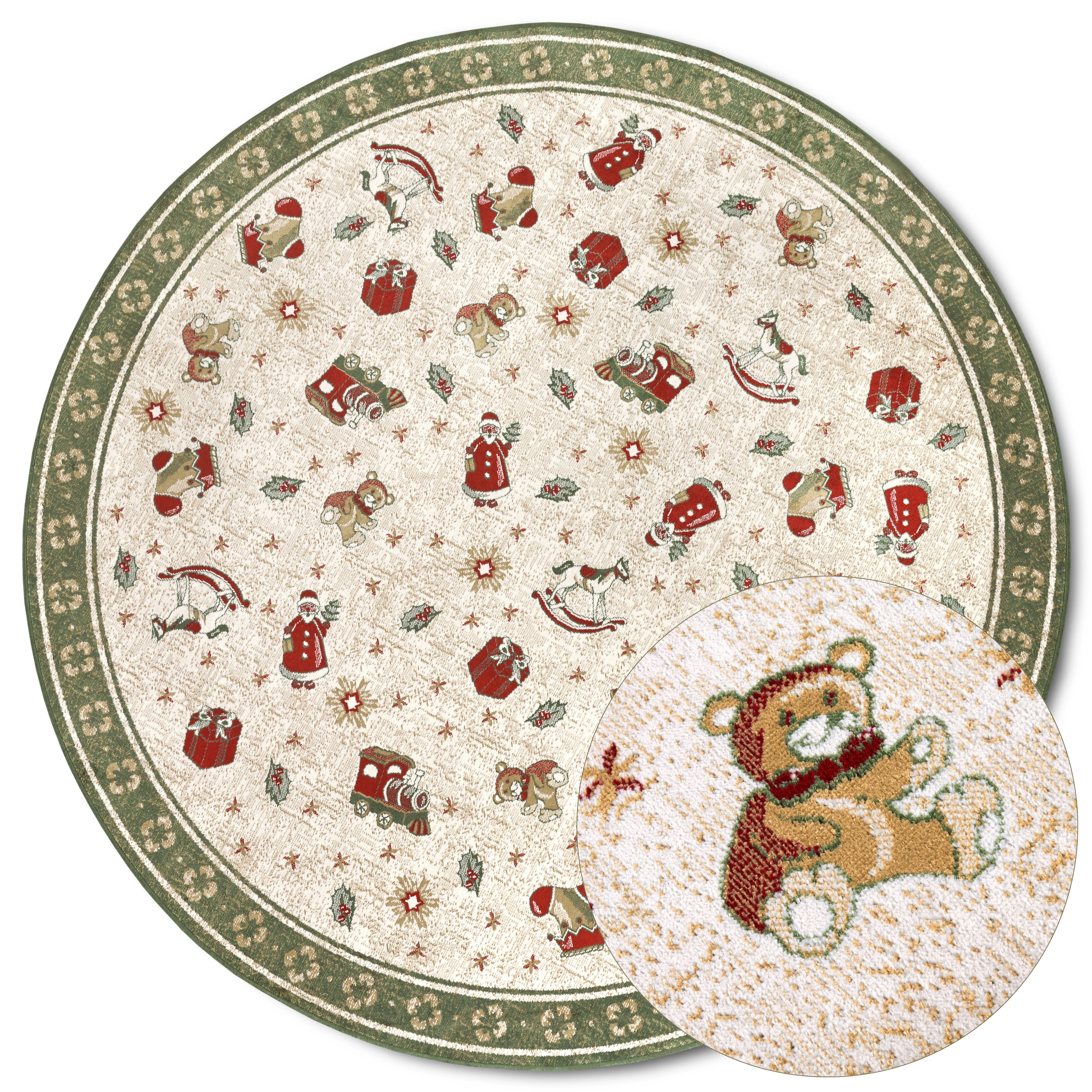 Villeroy & Boch Teppich Nostalgic Shine Toy's Delight, eckig, rund und Läufer, rechteckig, Höhe: 6 mm, Weihnachten, Wohnzimmer, Flur, Geschenk, Toys Delight, De – Bild 4 von 5