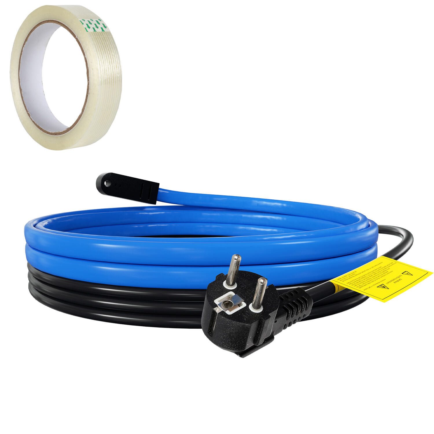 Clanmacy 2M-18M Heizkabel Frostschutz Heizleitung mit Thermostat 17W/M IP68 Rohrbegleitheizung, (200 cm)