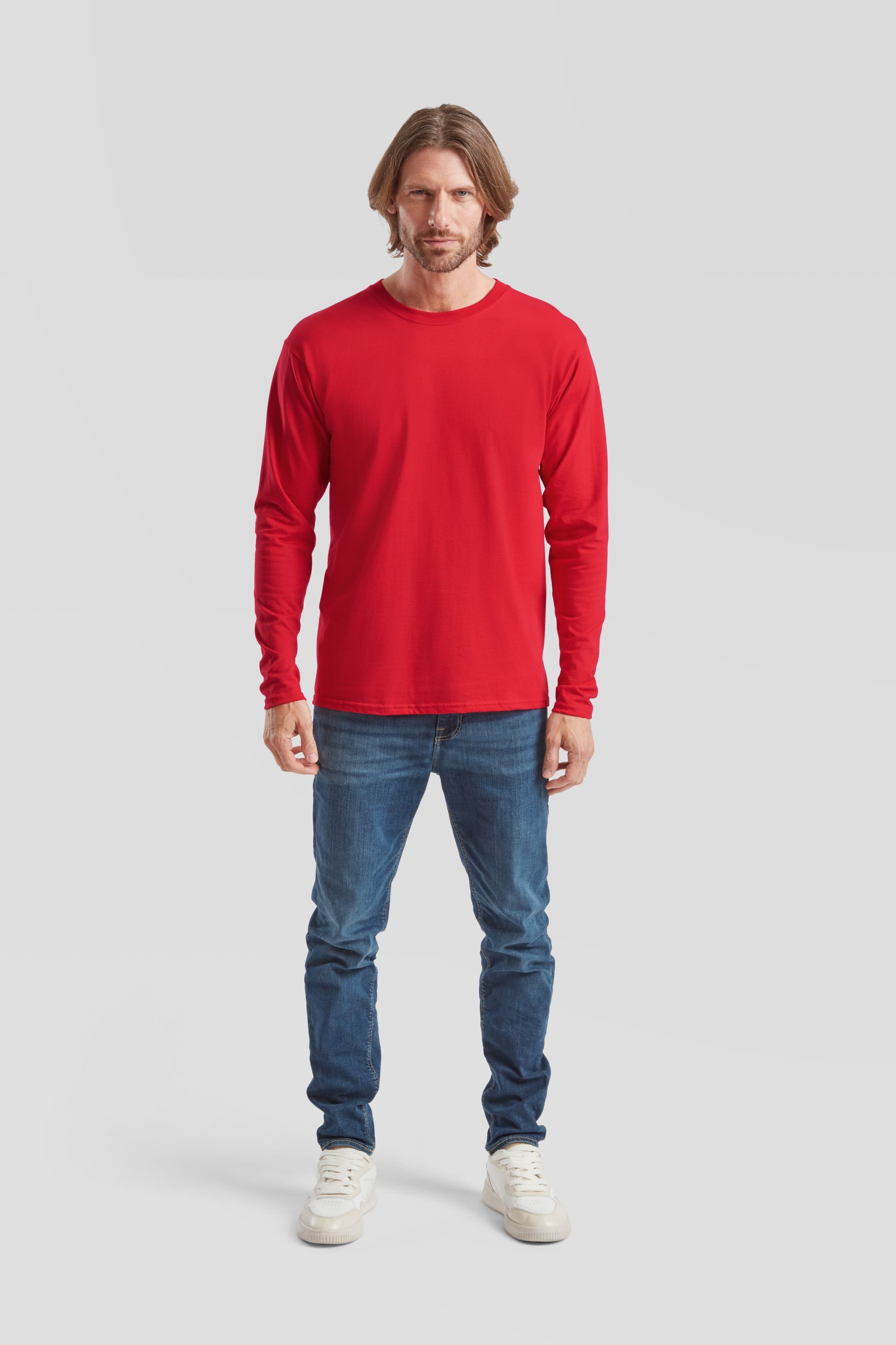 Fruit of the Loom Rundhalsshirt Iconic 195 Ringspun Premium Long Sleeve T günstig online kaufen