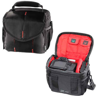 Hama Kameratasche »Kamera-Tasche Universal für DSLR Zubehör«, Inneneinteilung, Schultergurt, Tragegriff, Gürtel-Schlaufen, Seitentaschen, Regenschutz-Haube, Standfüße, passend für DSLR SLR Systemkamera