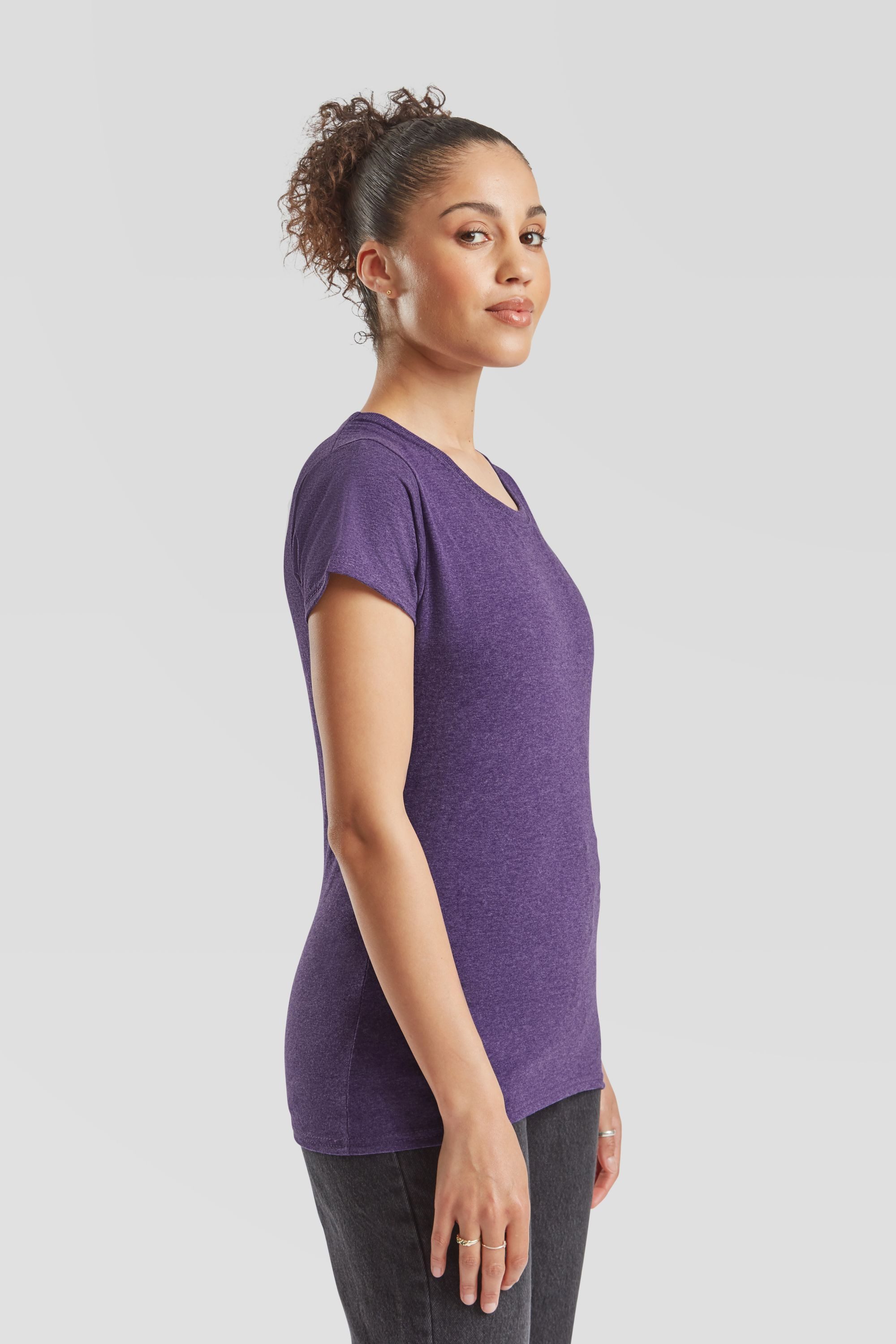 Fruit of the Loom Rundhalsshirt Fruit of the Loom Valueweight T Lady-Fit – Bild 4 von 5