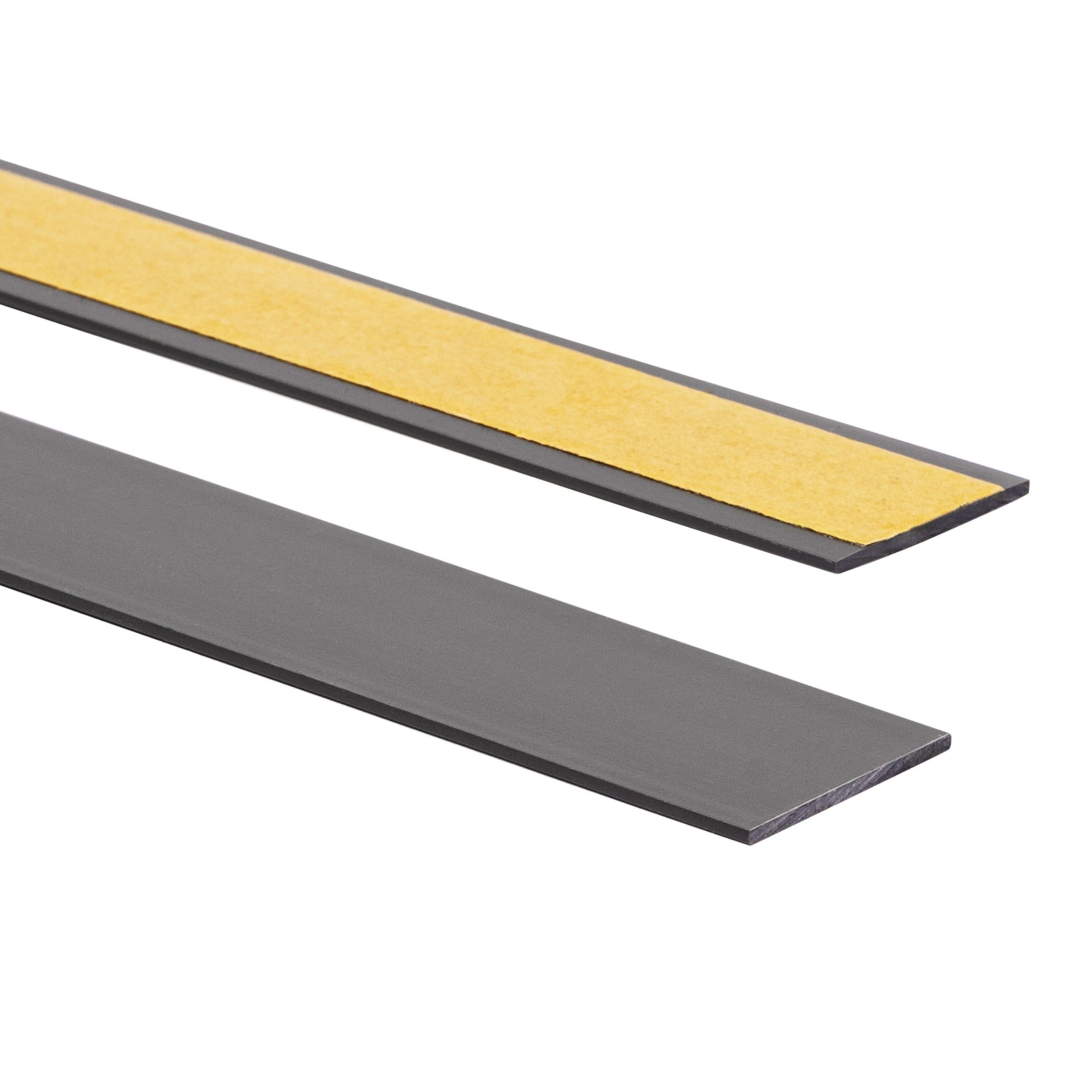Quest Zierleiste Flachleiste selbstklebend 40 mm, 10-m-Rolle, Selbstklebend, Kunststoff (PVC), 1-St., selbstklebend, 40 mm breit, 10 m Rolle