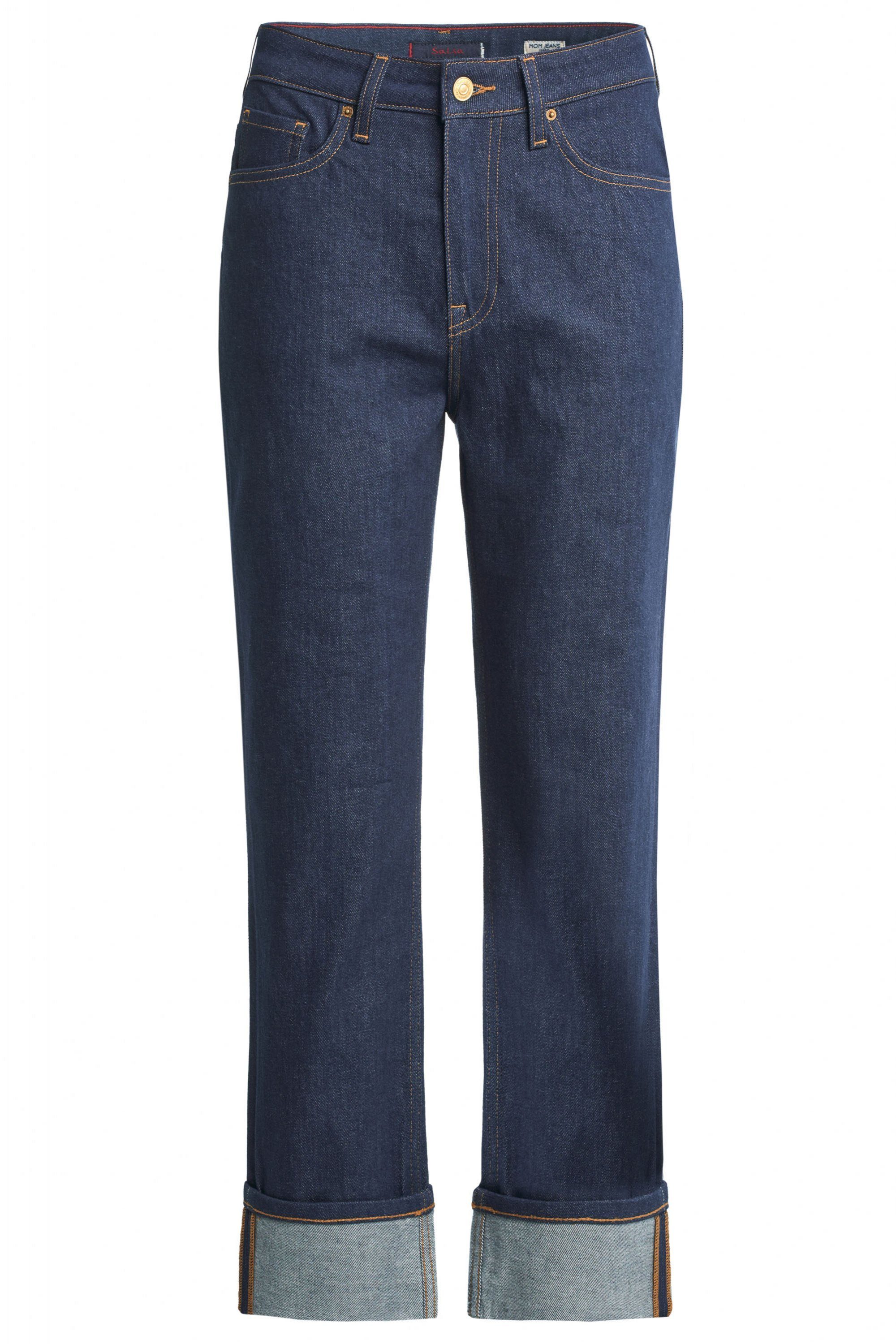 Stretch-Jeans SALSA JEANS MARY MOM JEANS dark rinsed blue 125261.8505