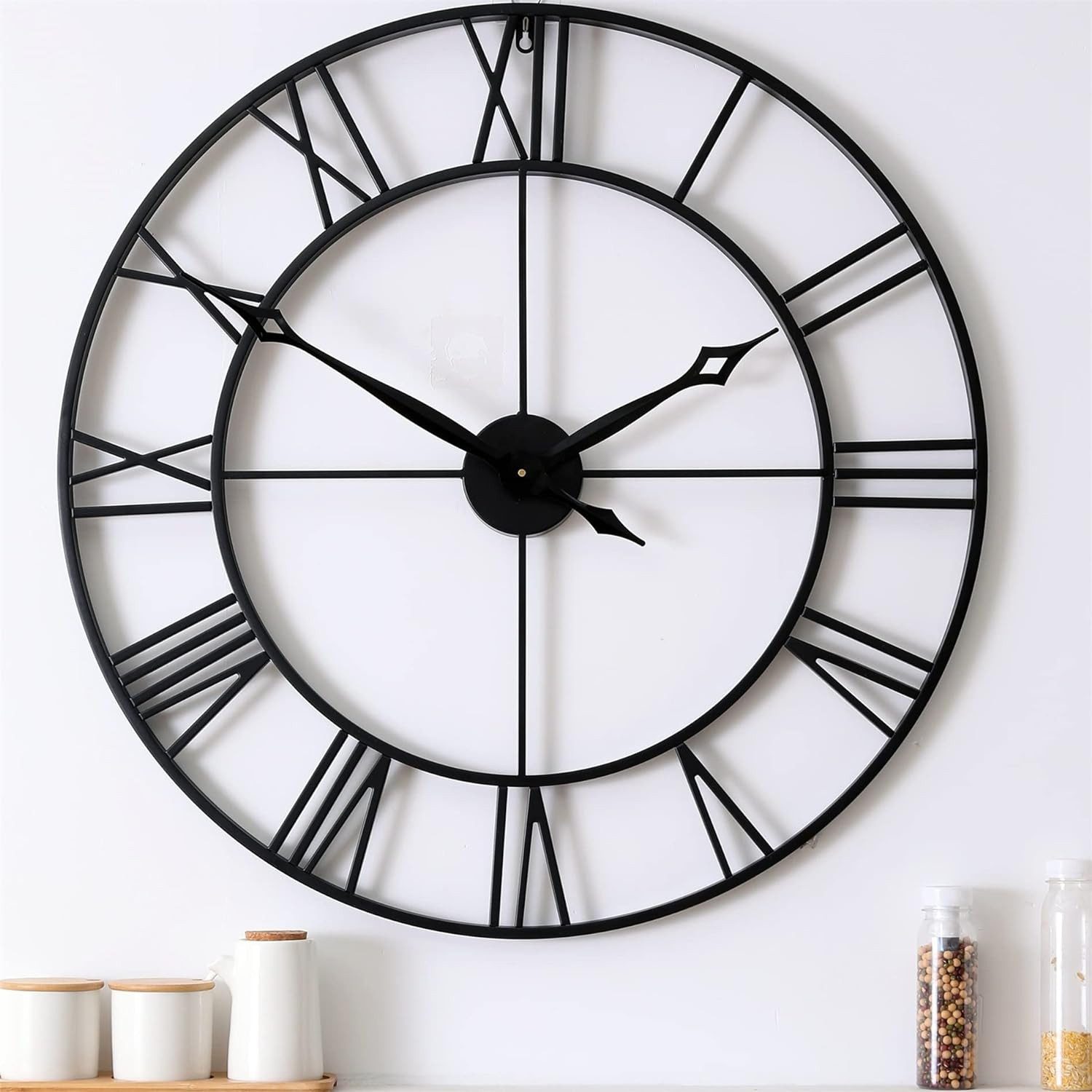 Samilito Wanduhr im Vintage-Stil Rund mit günstig online kaufen