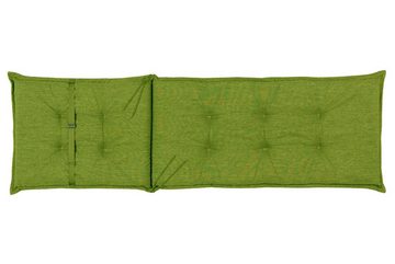 sunnypillow Liegenauflage Polsterauflagen für Gartenliege 190 x 60 x 9cm, 1 Stück Grün