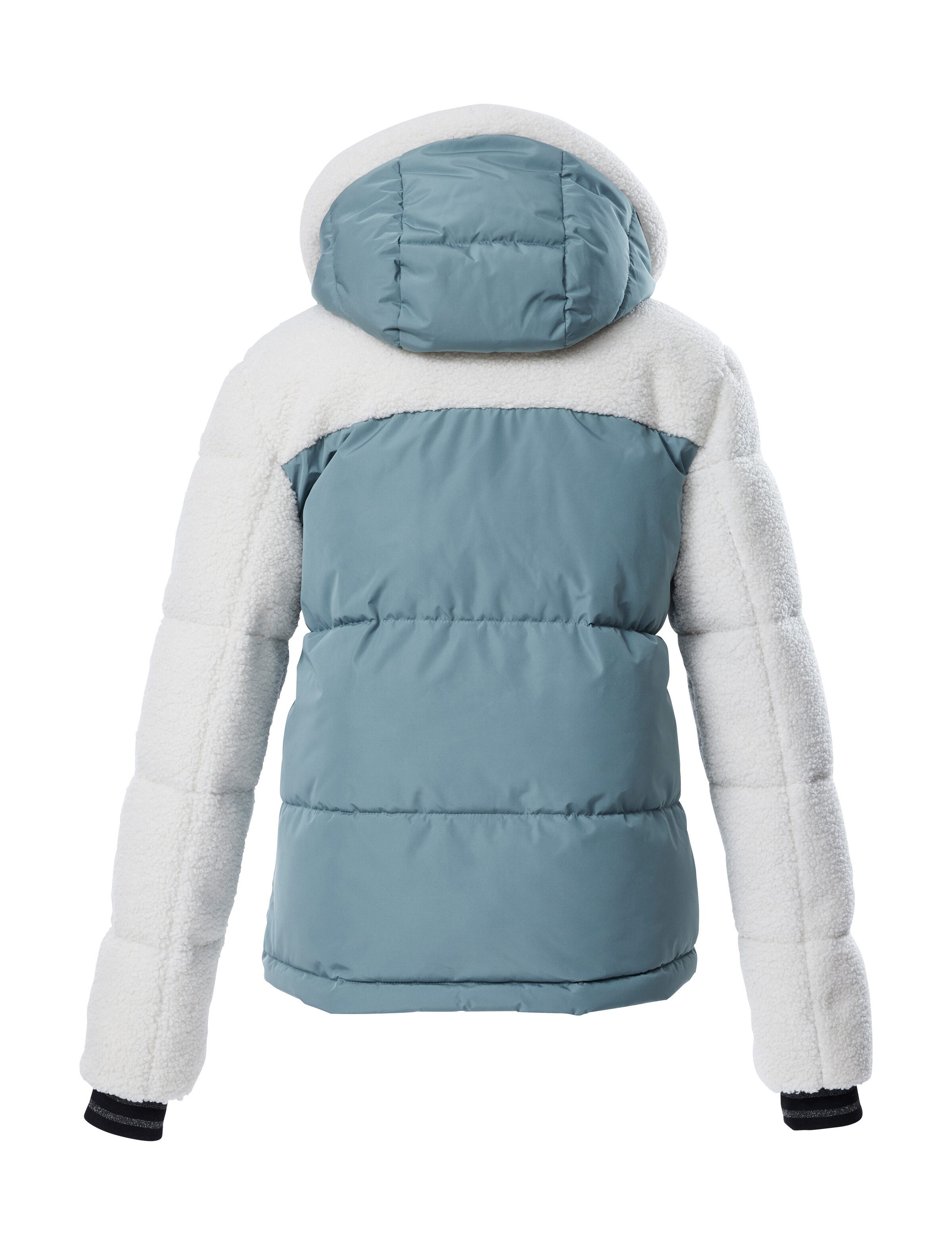 Killtec Skijacke KSW 111 WMN SKI QLTD JCKT Damen Ski-Steppjacke mit Glitzerstreifen und abnehmbaren Schneefang