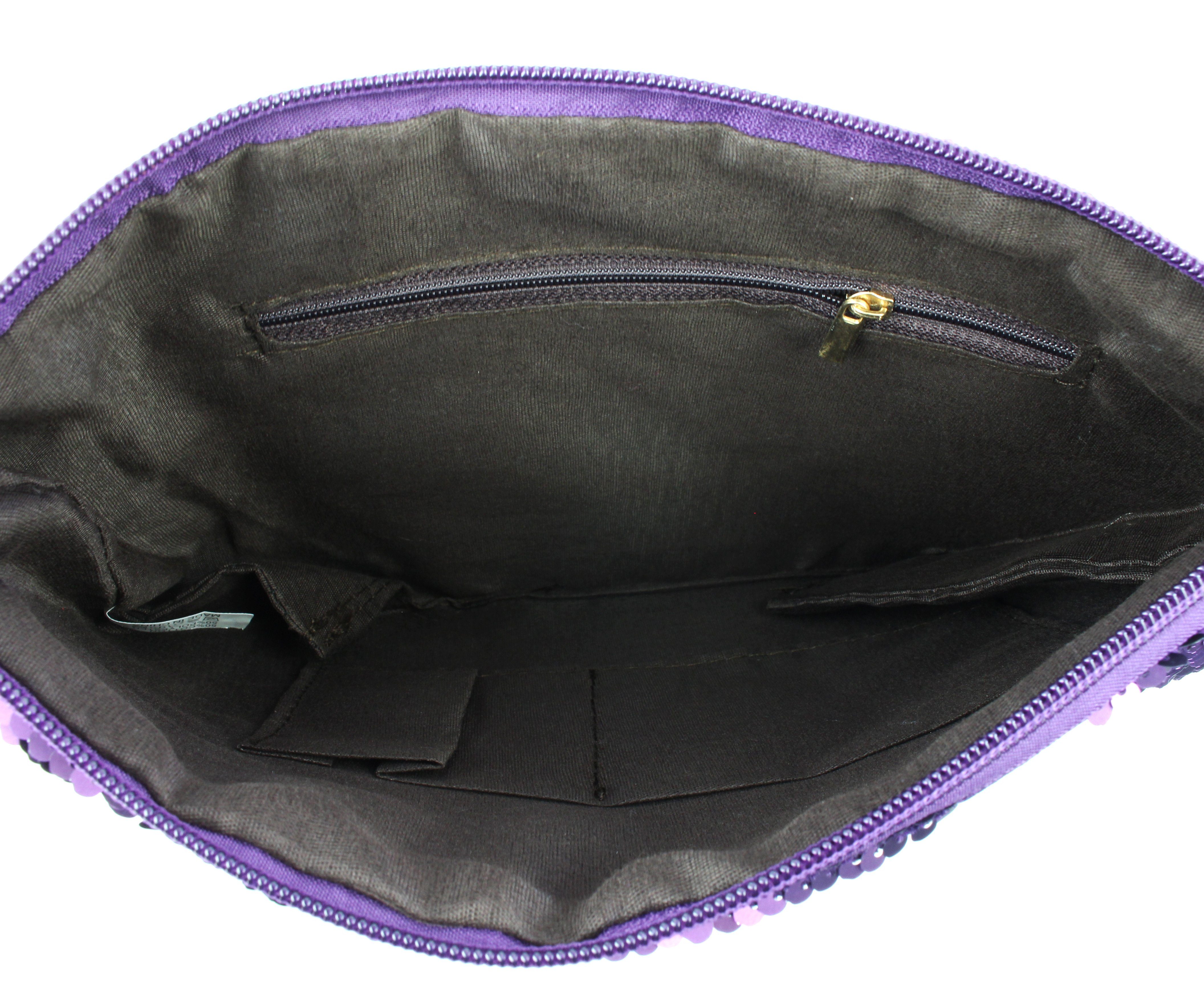 ZEBRO Clutch Pailletten-Clutch