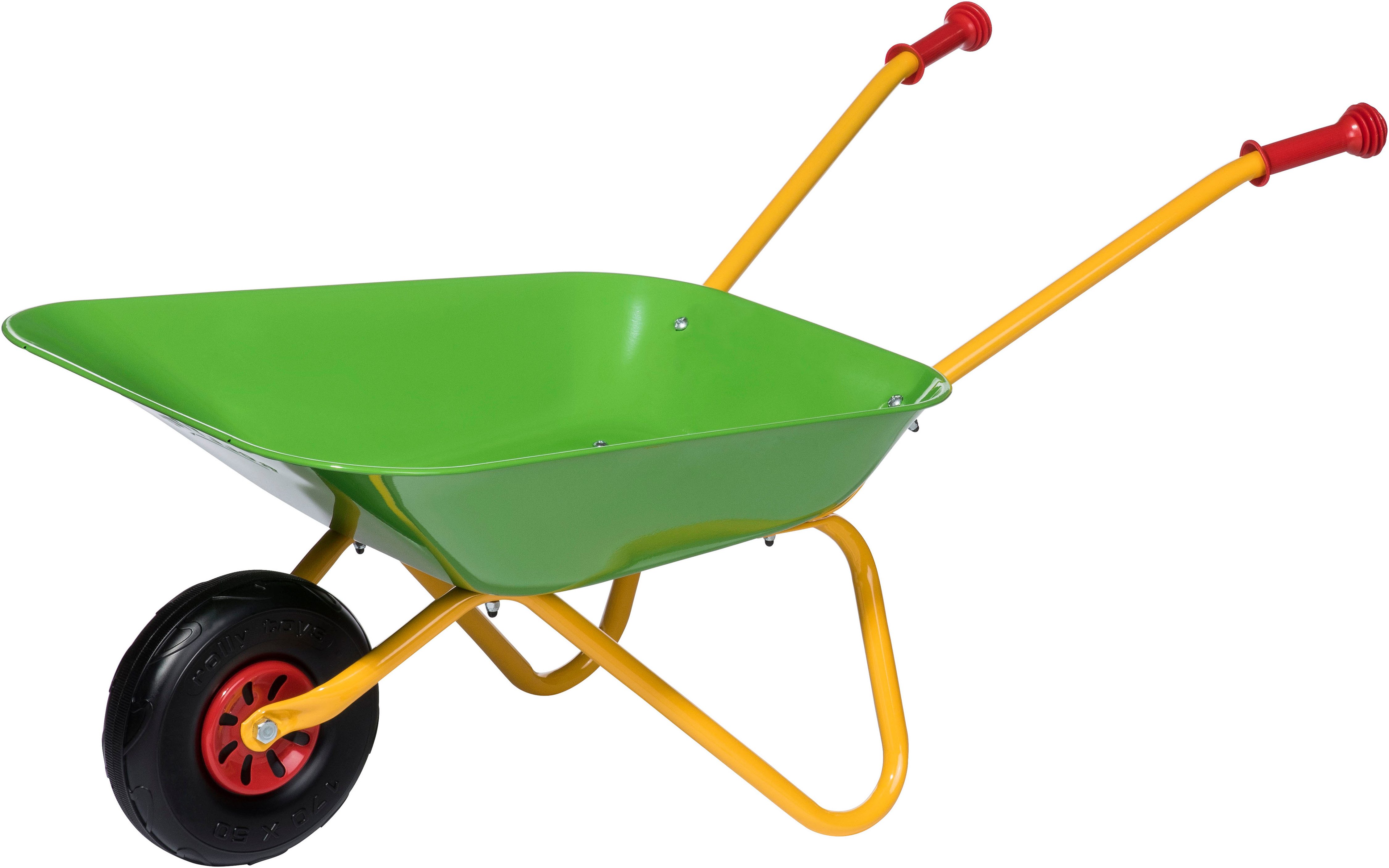 rolly toys® Schubkarre rollyMetallschubkarre, grün/gelb, für Kinder; Made in Europe