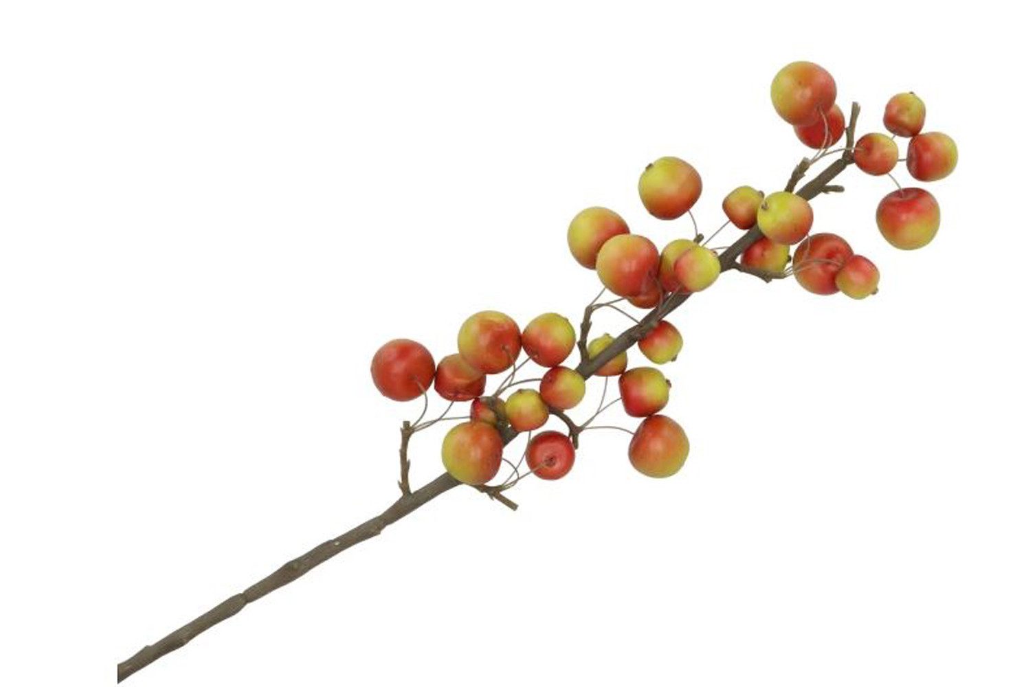 Kunstblume Dekozweig Herbst Malus Apfel Kunstzweig L66 cm, Annimuck günstig online kaufen