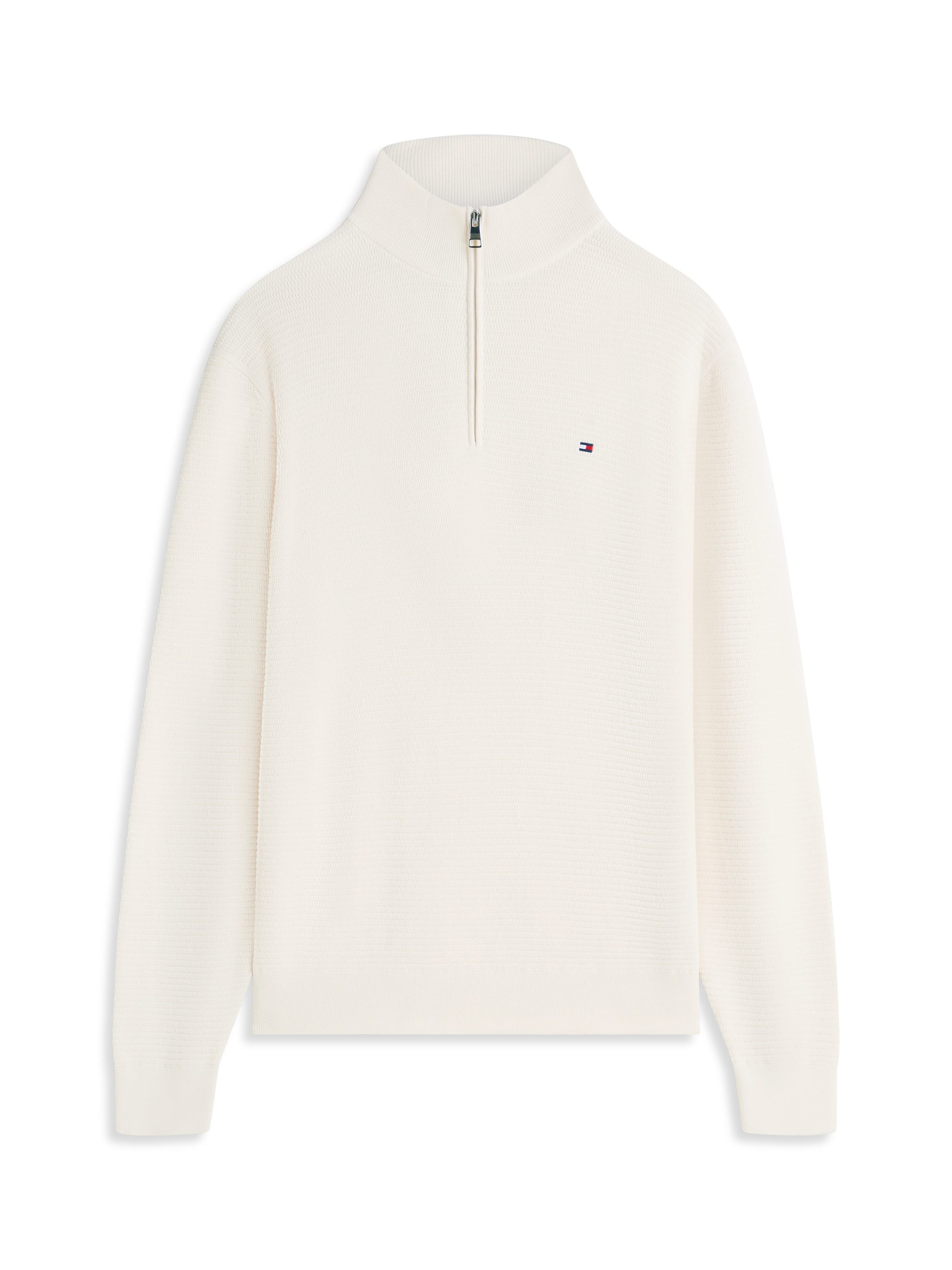 Strickpullover SEASONAL STRUCTURE ZIP MOCK