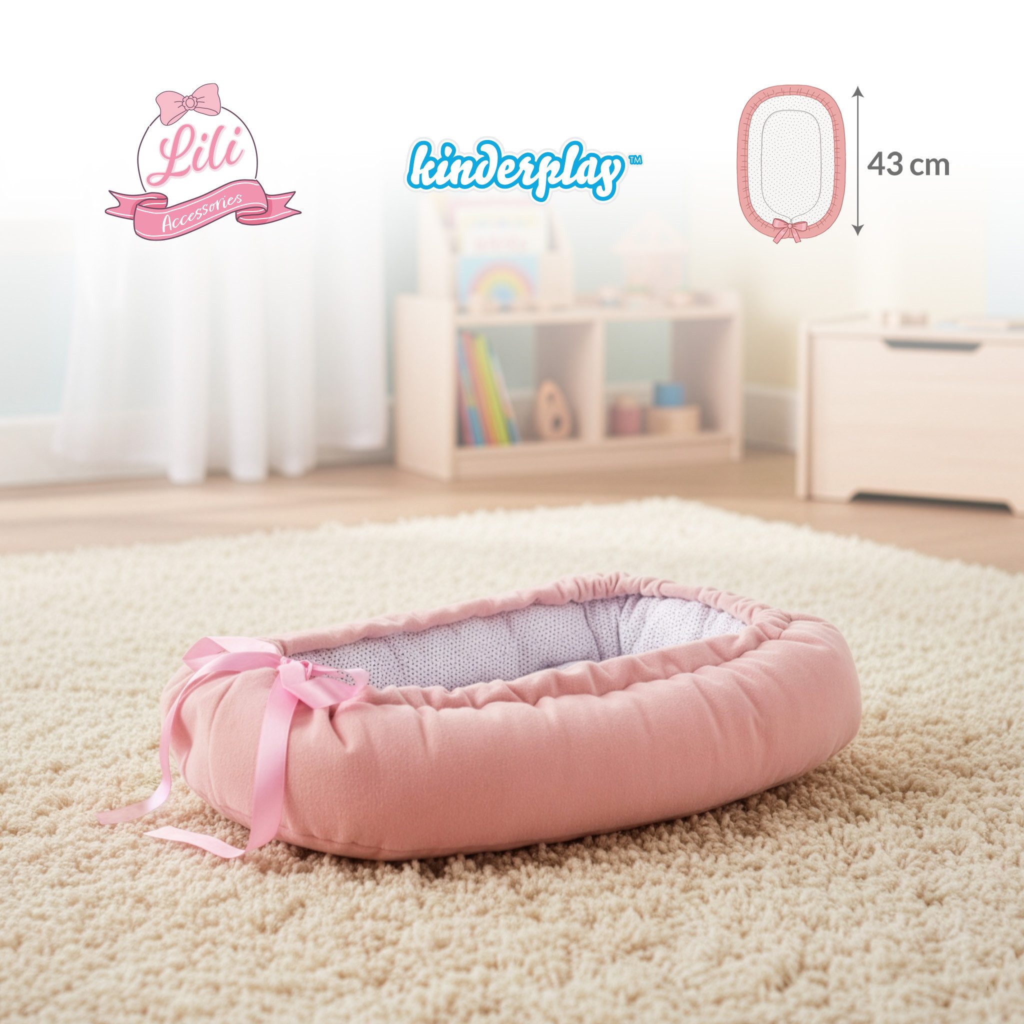 Kinderplay Dolls & Strollers Puppenbett Puppen-Kokon 43 cm – weich & wendba günstig online kaufen