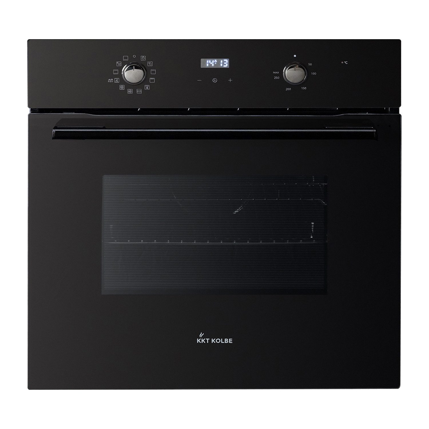 KKT KOLBE Einbaubackofen Backofen Elektroherd BO8005FB, DampfClean, 60cm / Einbauherd / Full Black / Heißluft / Grill / AirFry / Pizza