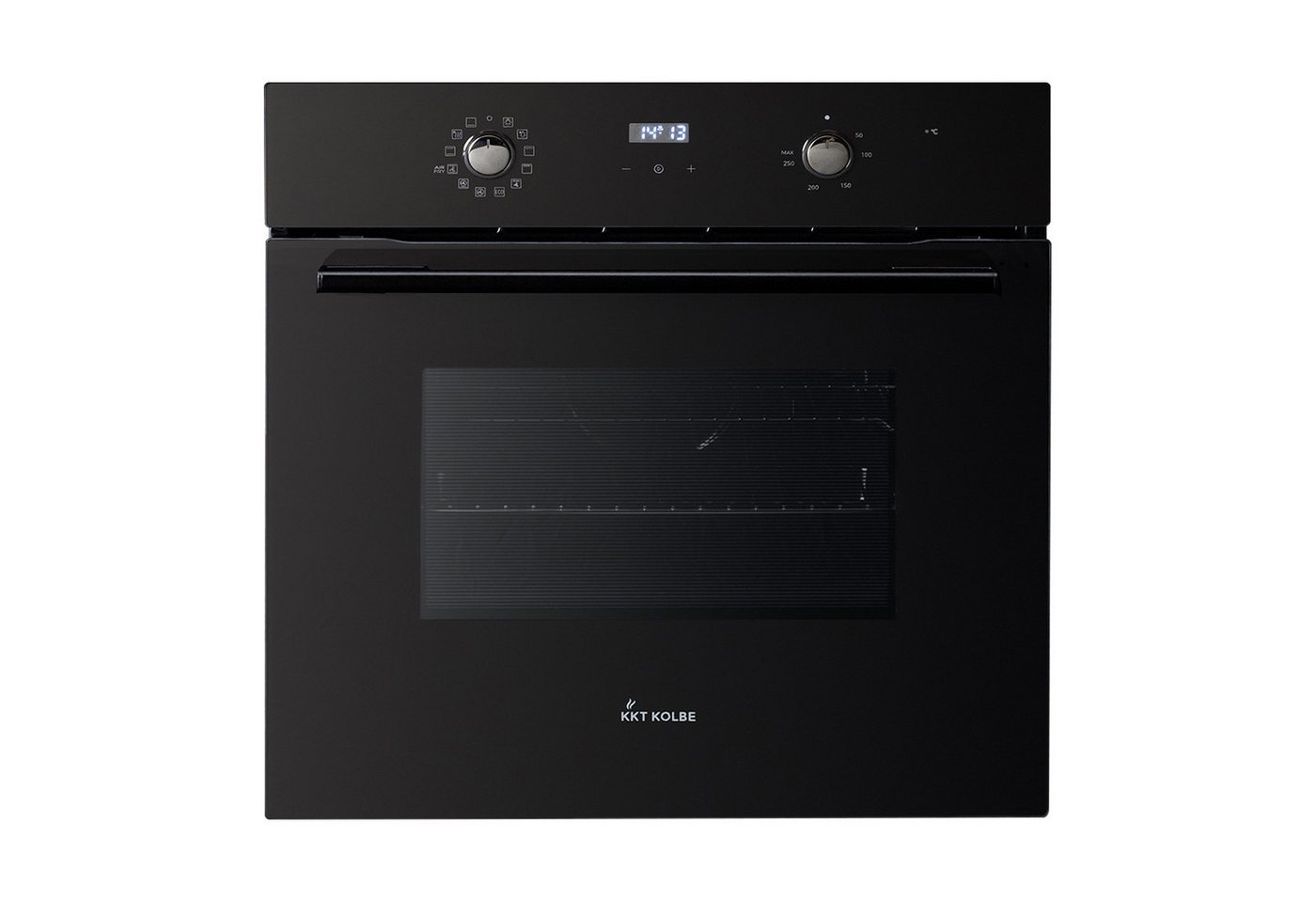 KKT KOLBE Einbaubackofen Backofen Elektroherd BO8005FB, DampfClean, 60cm / Einbauherd / Full Black / Heißluft / Grill / AirFry / Pizza