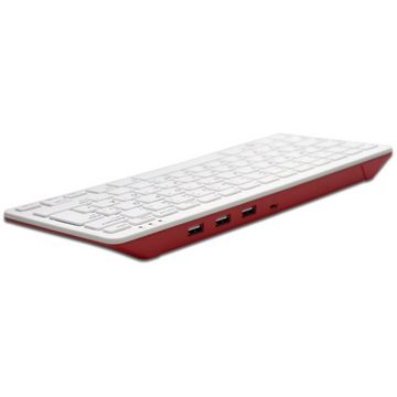 Raspberry Pi Foundation Raspberry Pi® RPI-KEYB (US)-RED/WHITE USB Tastatur US-Englisch, QWERTY Tastatur