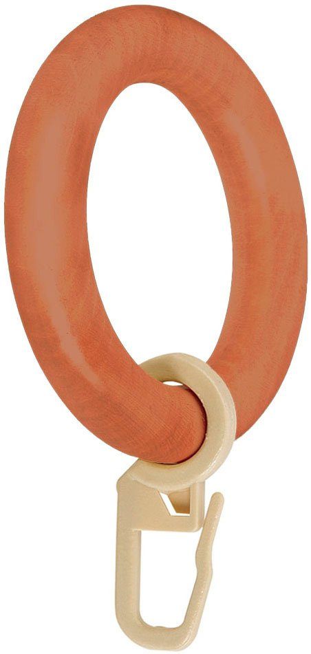 GARESA Gardinenring Holzring mit Haken, Gardinenstangen, günstig online kaufen