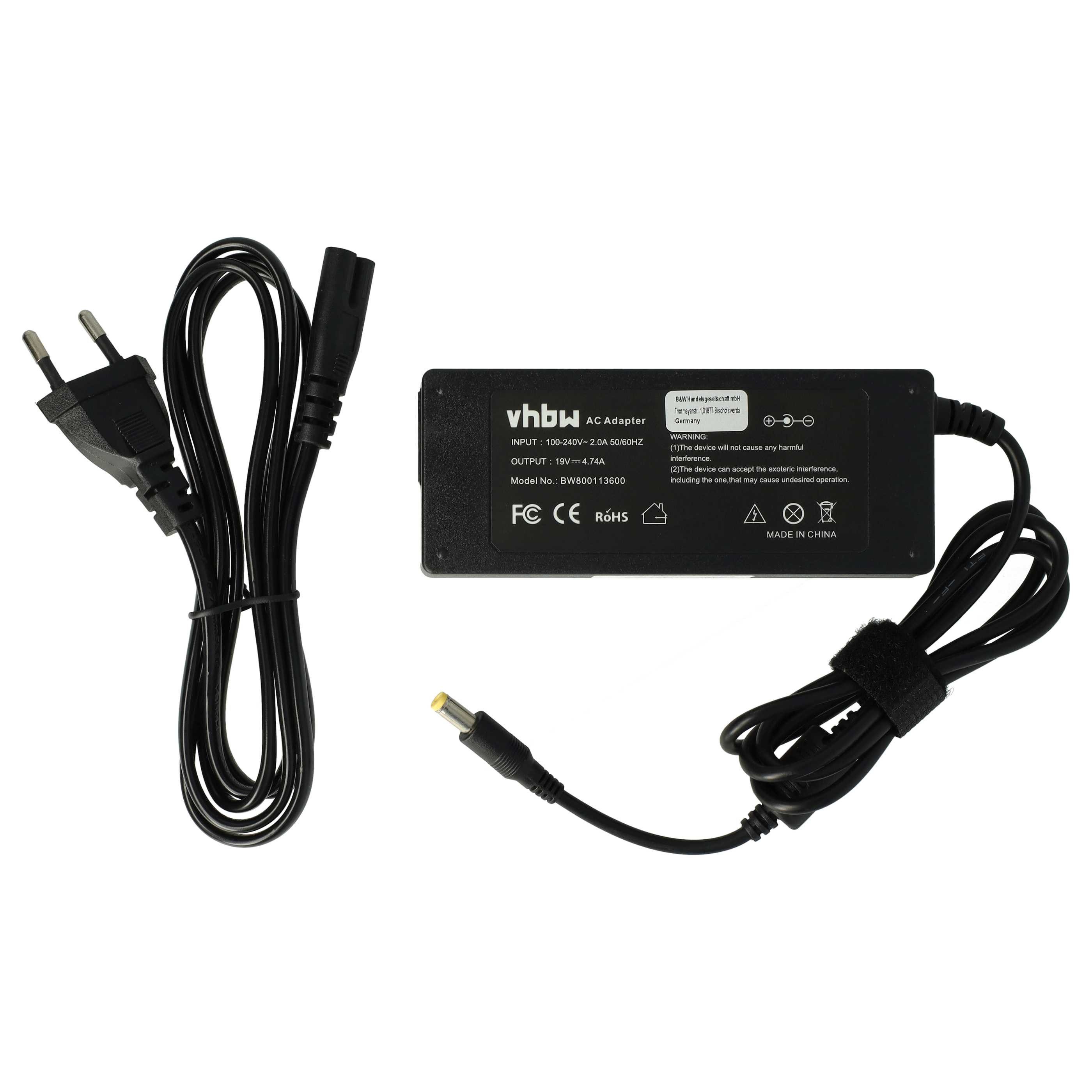 Ersatz für Toshiba PA3432E-1ACA, PA3468E, PA3432U-1AC3, PA3432U-1ACA, Notebook-Ladegerät