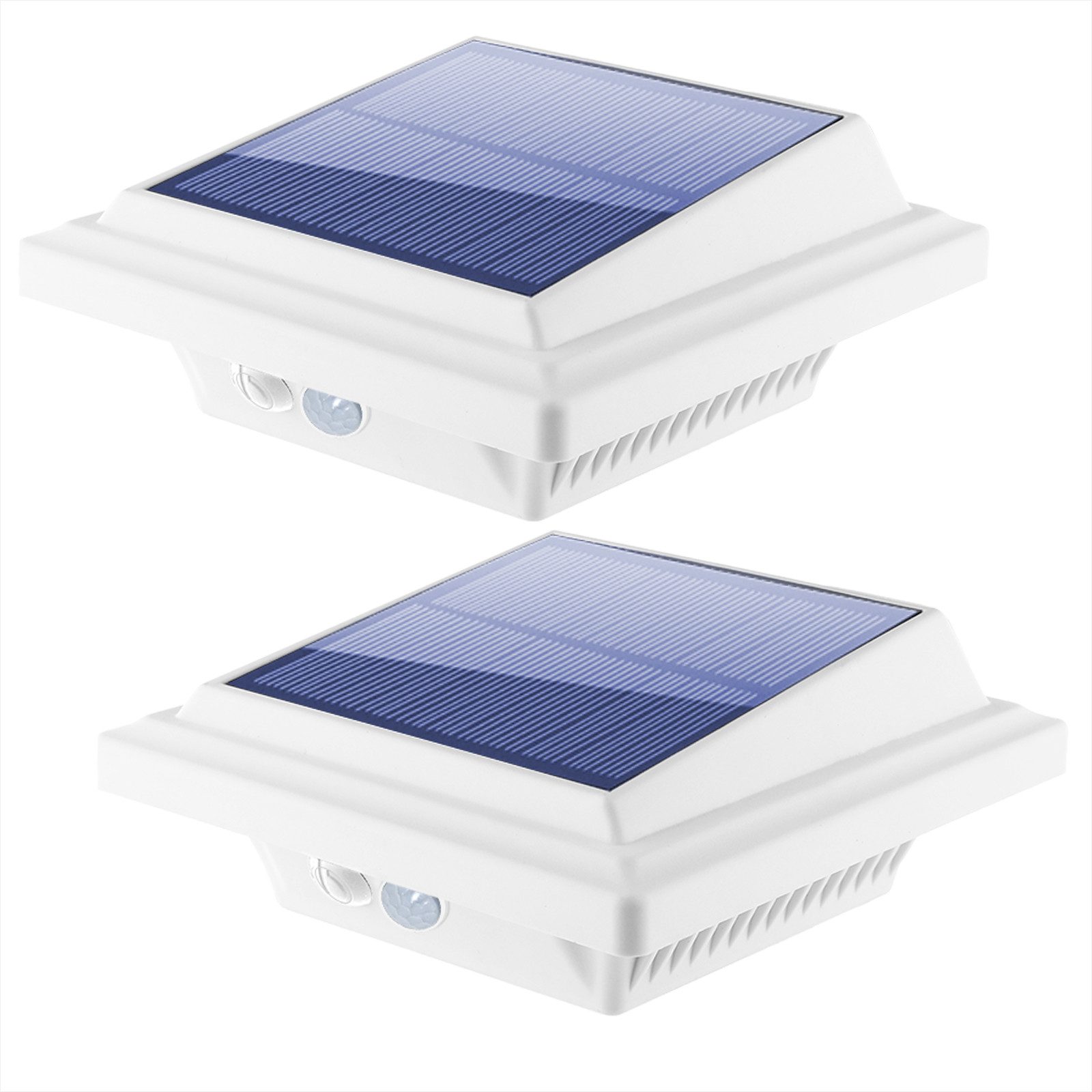 KingLux Dachrinnenleuchten 40LEDs Dachrinne Solarleuchte mit Bewegungsmelder, Bewegungsmelder, LED fest integriert, Warmweiss